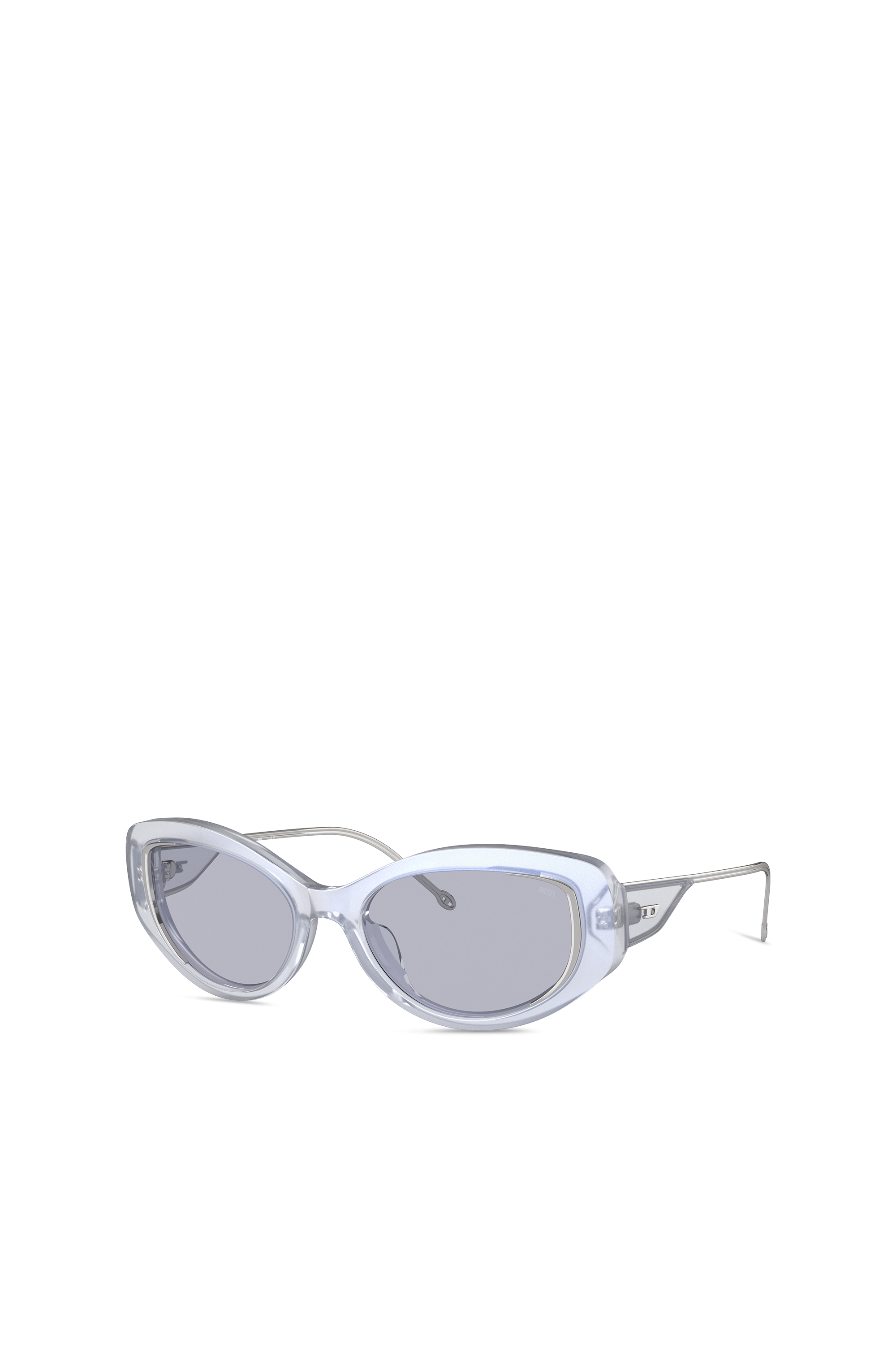 Diesel - 0DL2001, Gafas modelo de ojo de gato Unisex in Gris - 4