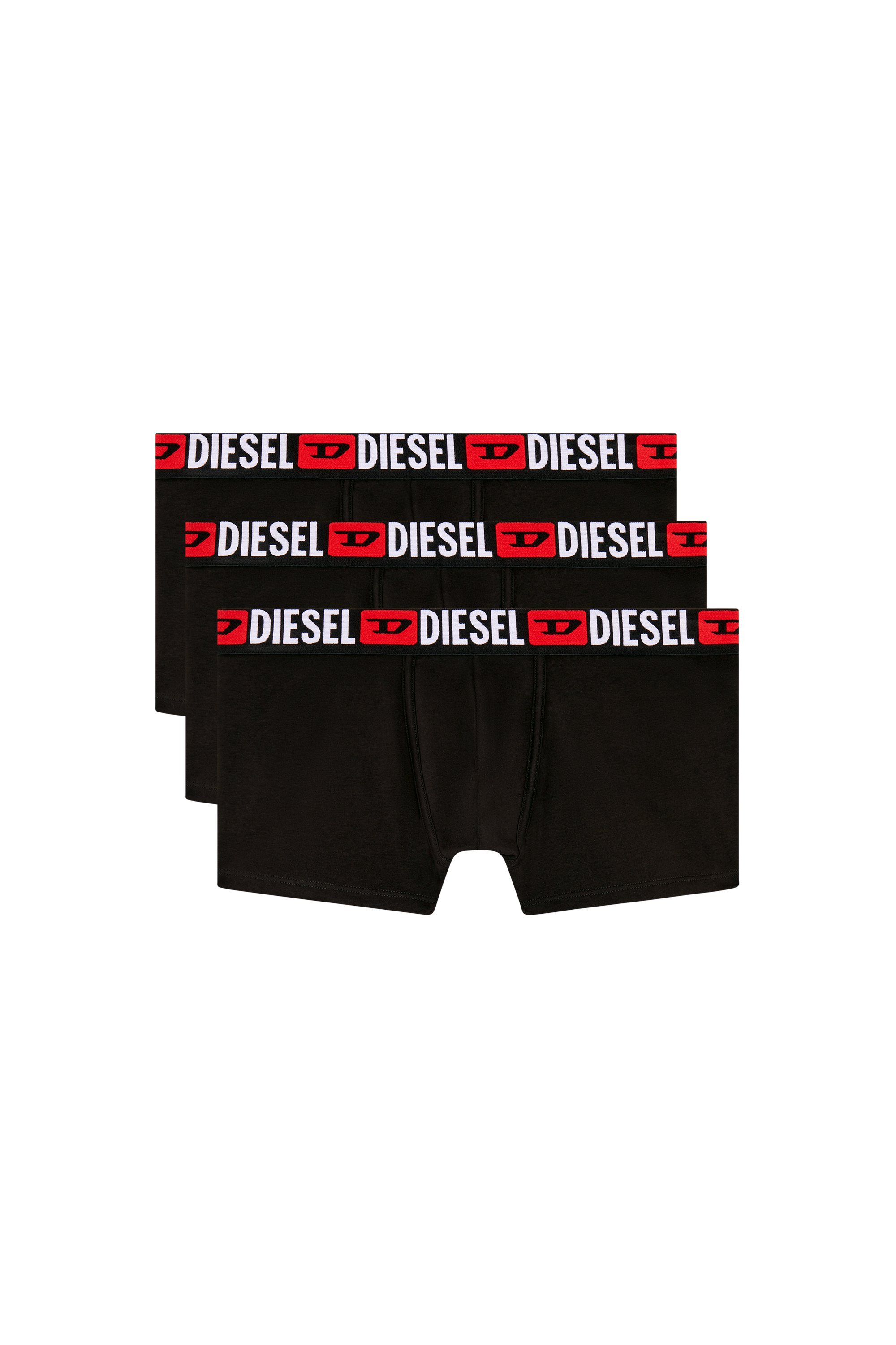 Diesel - UMBX-DAMIENTHREEPACK, Set de tres calzoncillos bóxer con logotipo en la cintura Hombre in Negro - 1