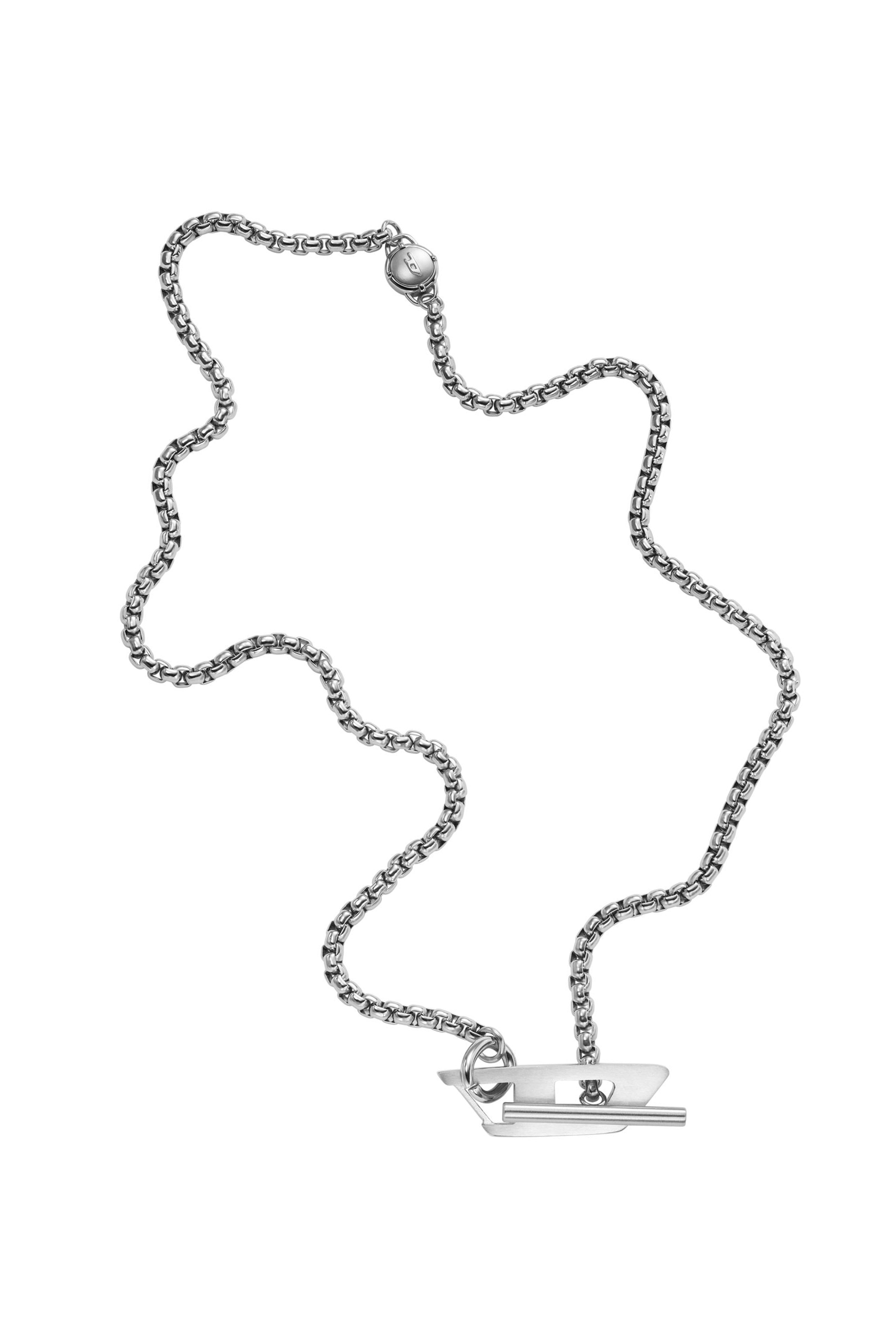 Diesel - DX1477, Unisex's Stainless steel chain necklace in Silver - 2