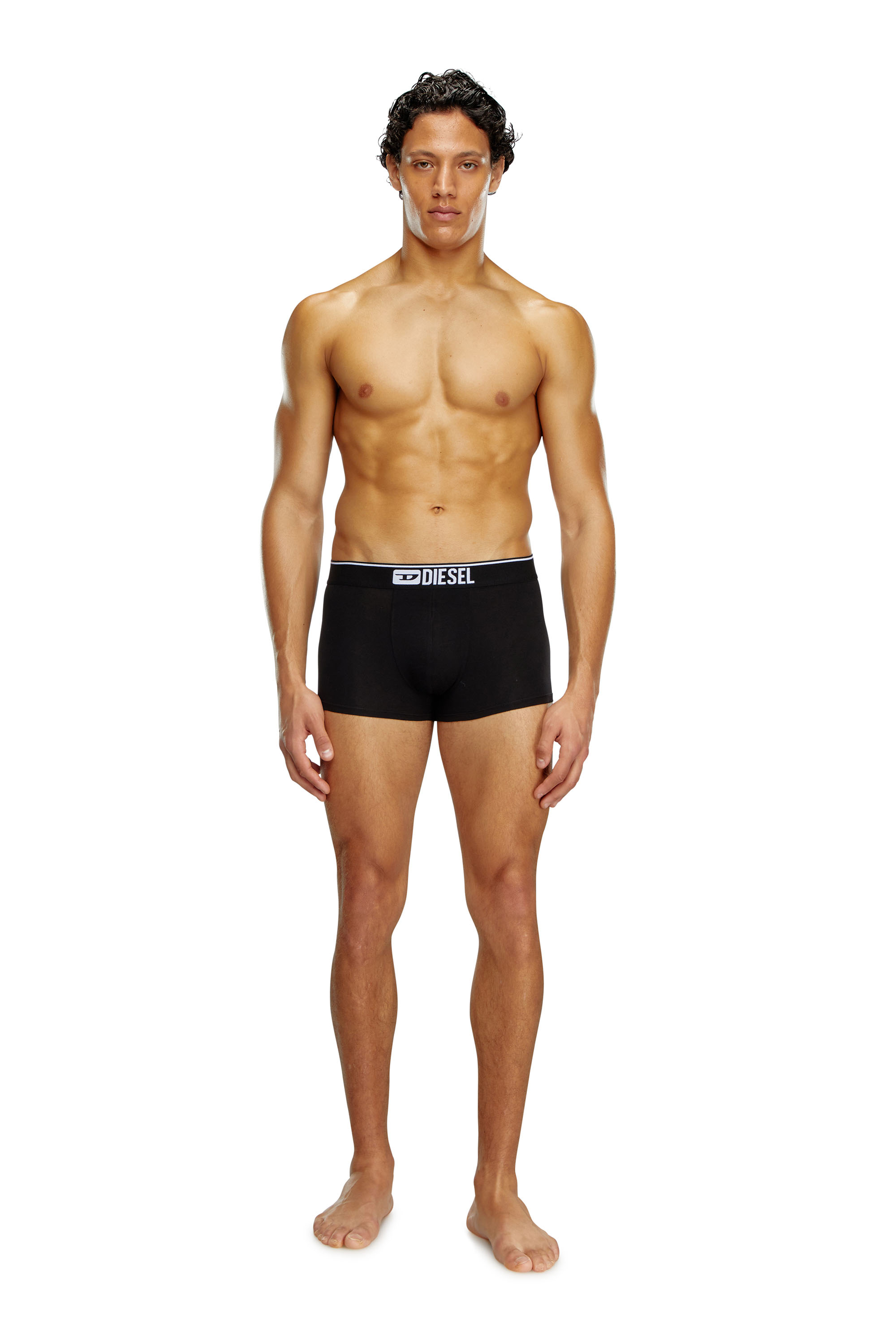 Diesel - UMBX-DAMIENTHREEPACK, Paquete de tres bóxers ajustados lisos Hombre in Negro - 4