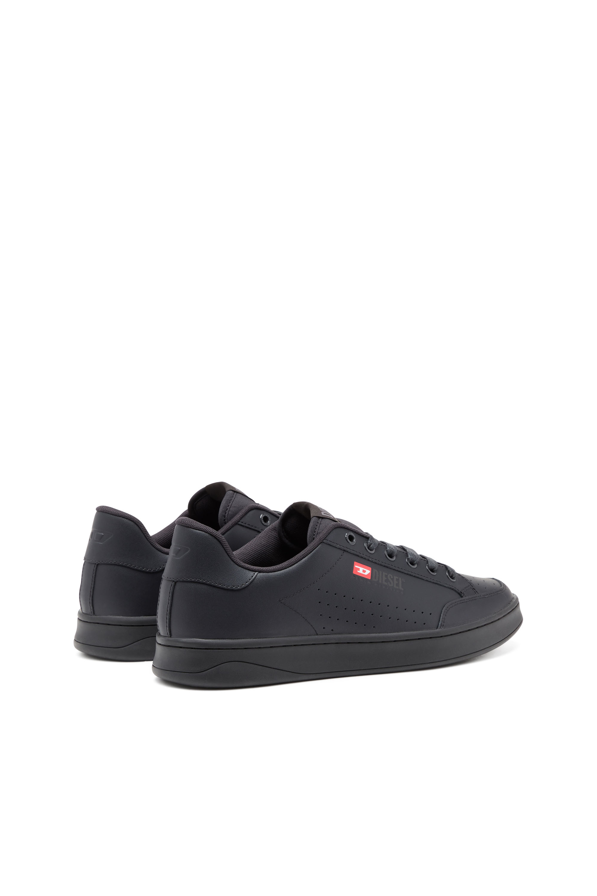 Diesel - S-ATHENE VTG, S-Athene-Deportivas bajas de cuero y nailon Hombre in Negro - 3