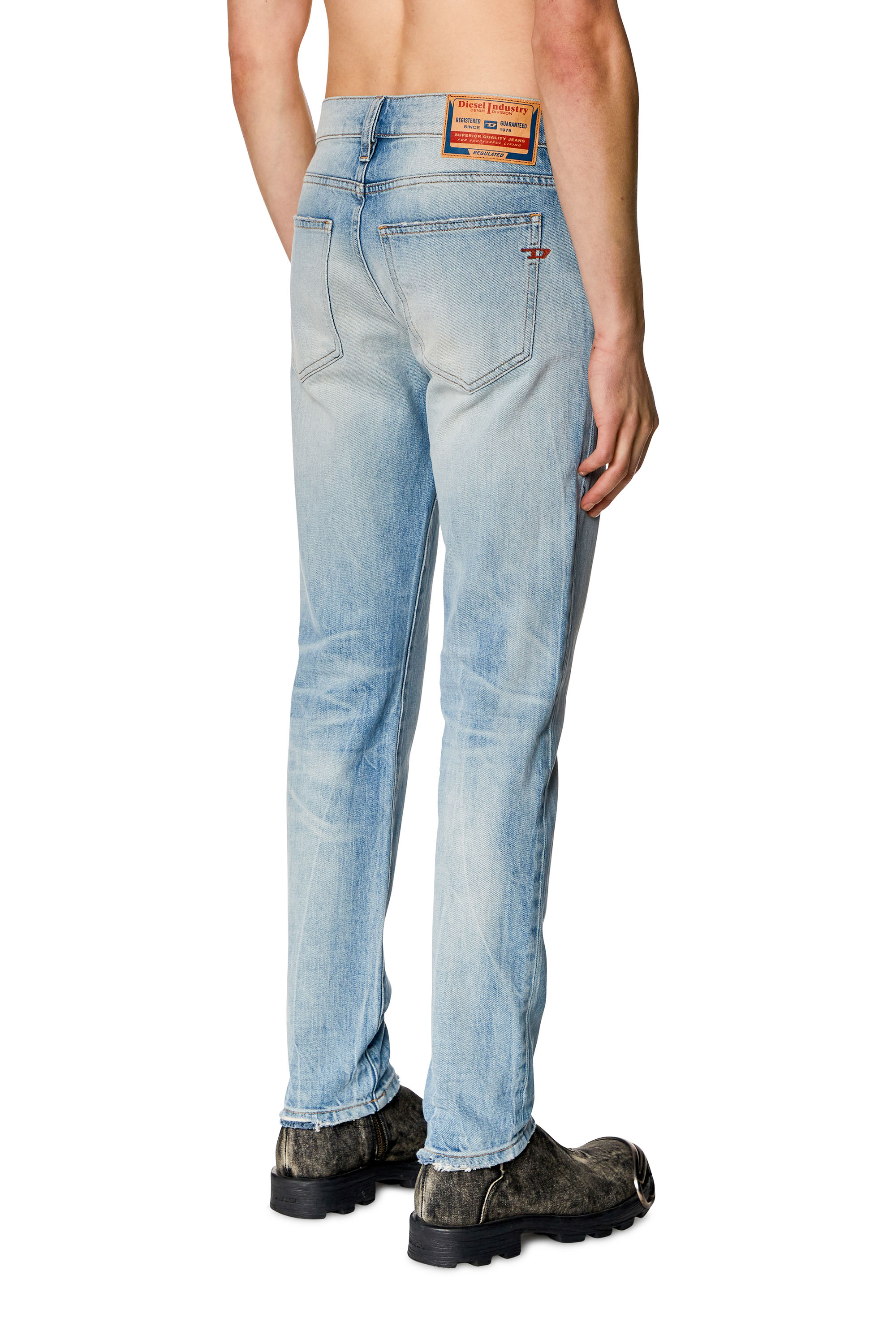 Diesel - Man's Slim Jeans 2019 D-Strukt 0DQAB, Light Blue - 4