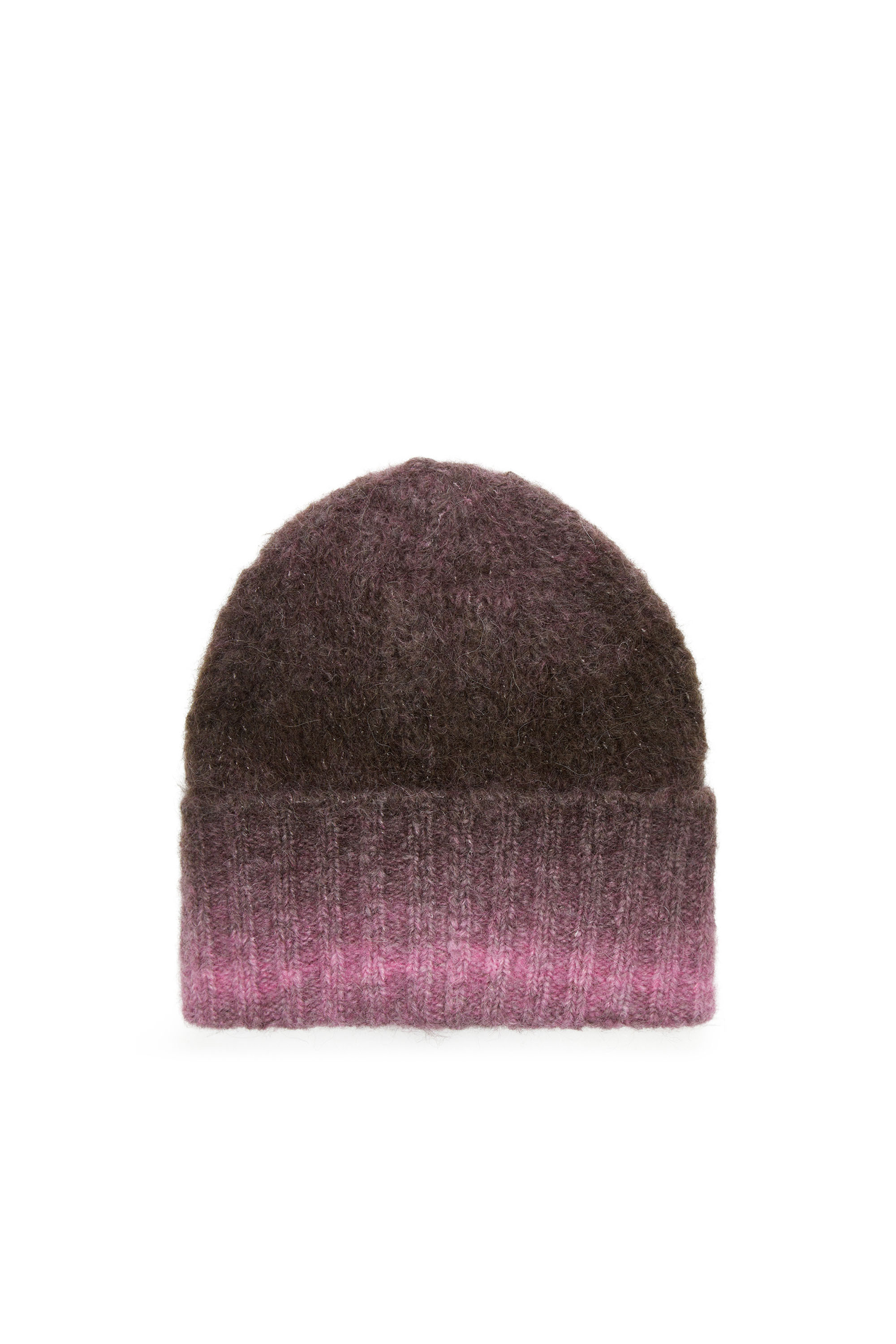 Diesel - K-PELO, Gorro de alpaca con bordado Oval D Unisex in Morado - 2