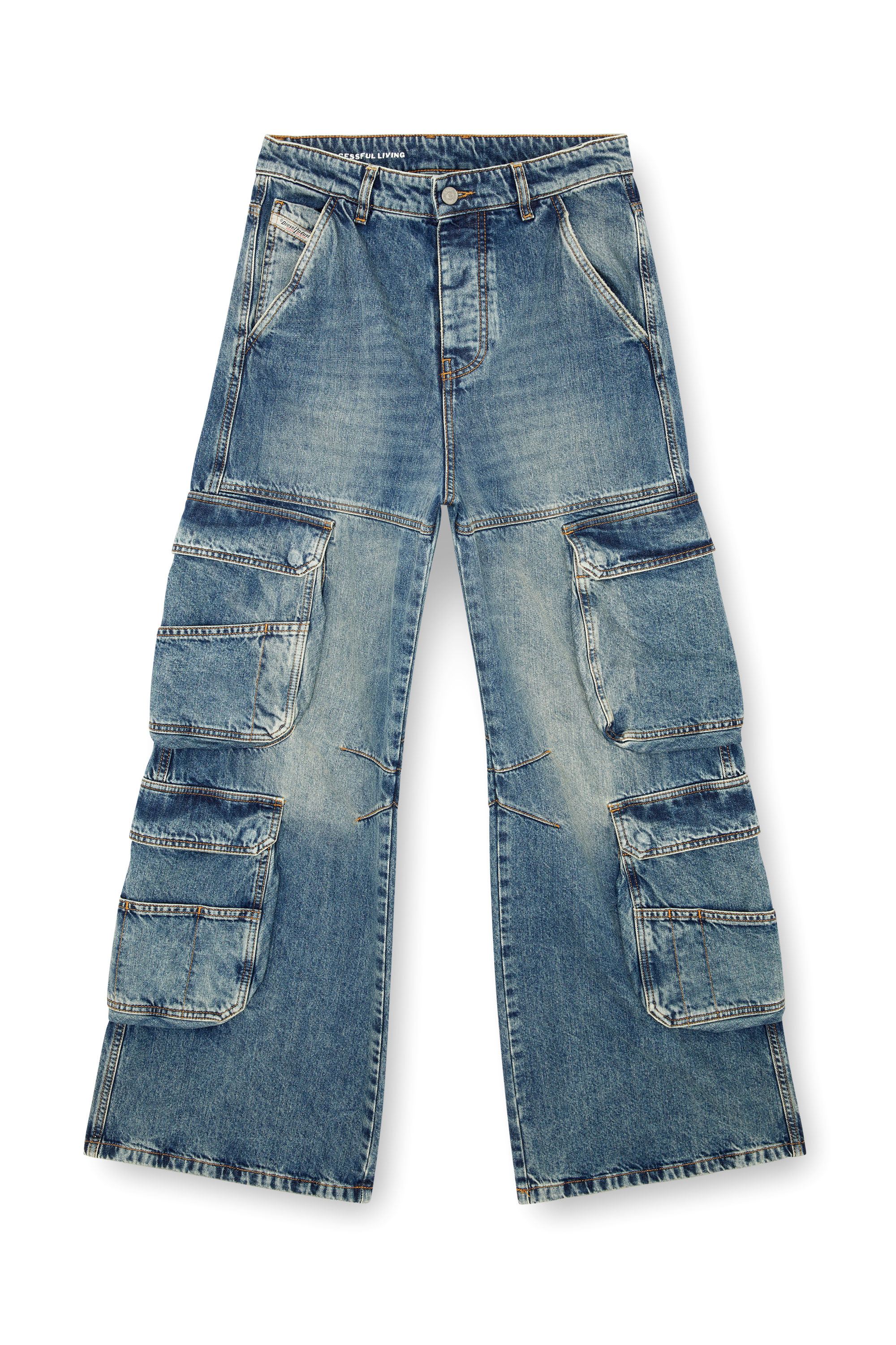 Diesel - Relaxed Jeans 1996 D-Sire 0NLAX Mujer, Azul medio - 5