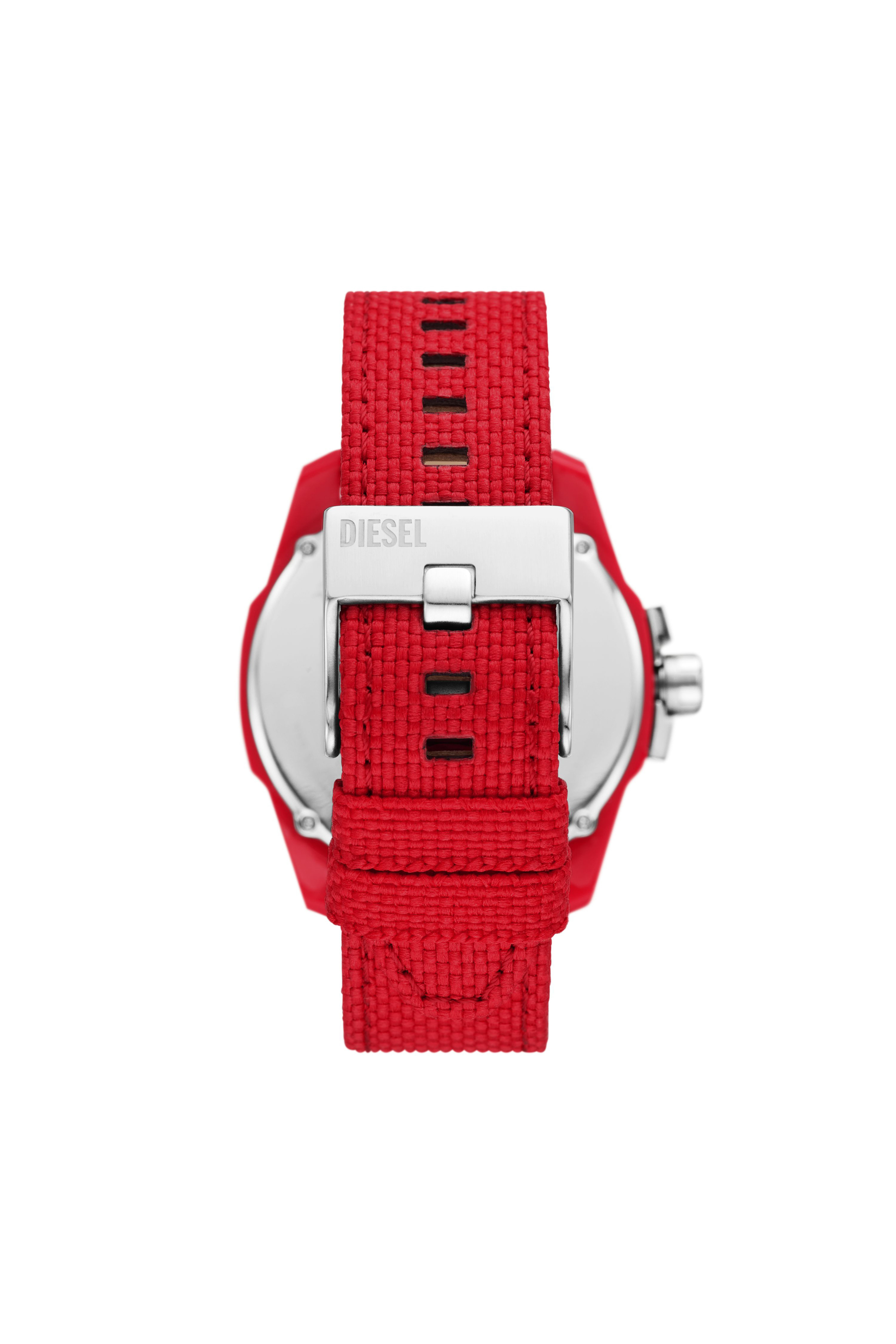 Diesel - DZ4619, Man's Baby Chief Solar Red watch in Red/White - 2