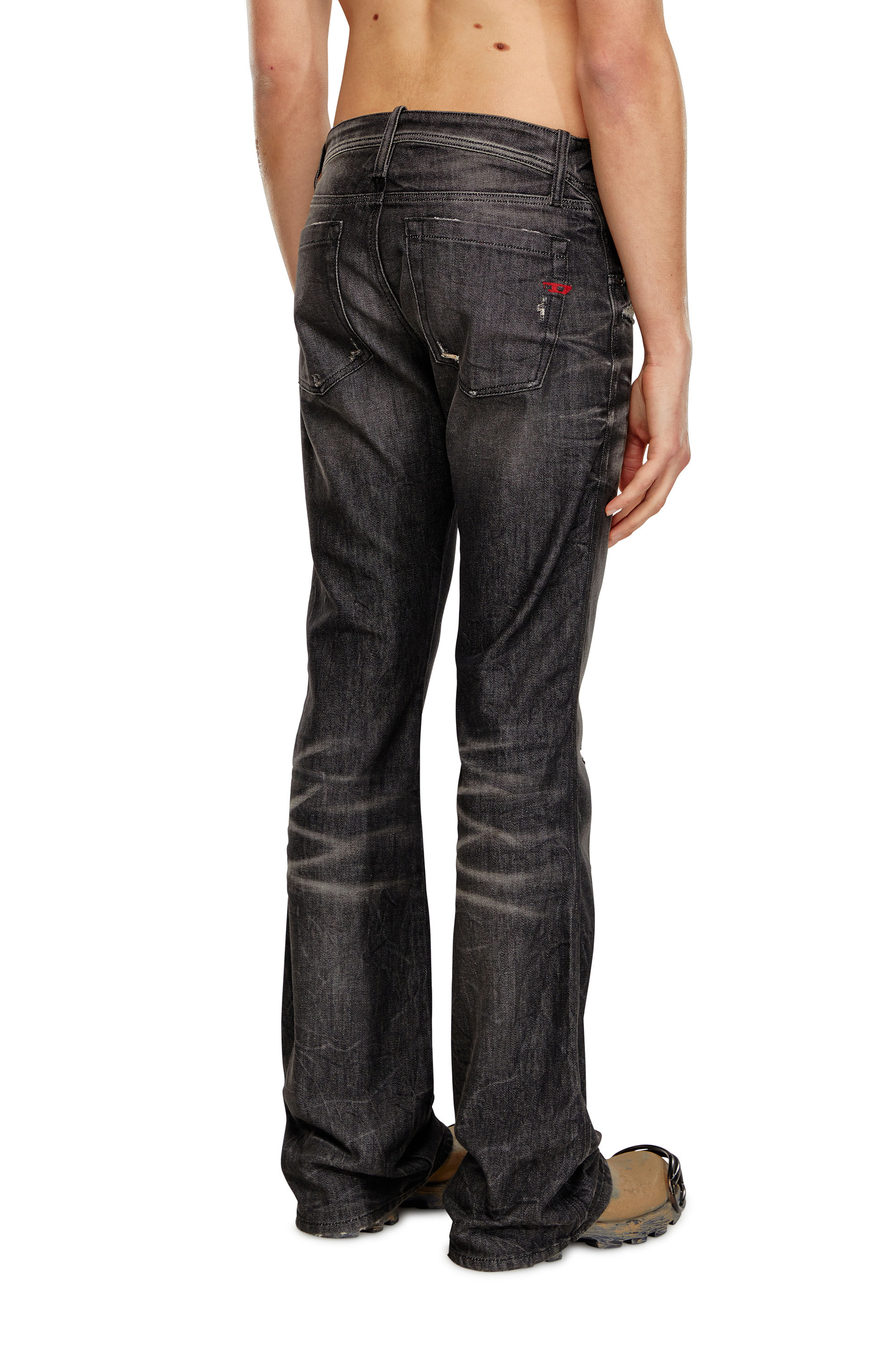 Diesel - Man's Bootcut Jeans D-Backler 09H51, Black/Dark grey - 4