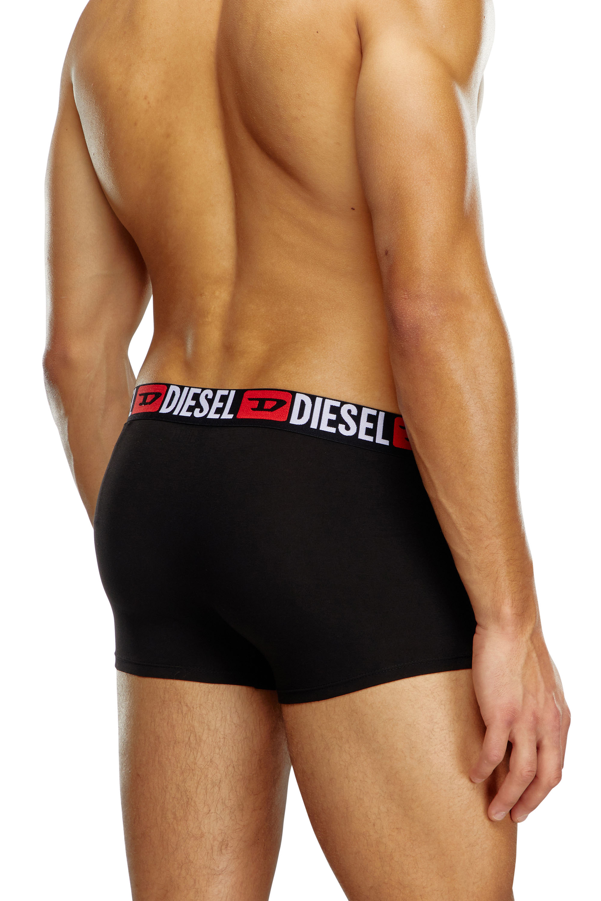 Diesel - UMBX-DAMIENTHREEPACK, Set de tres calzoncillos bóxer con logotipo en la cintura Hombre in Negro - 3