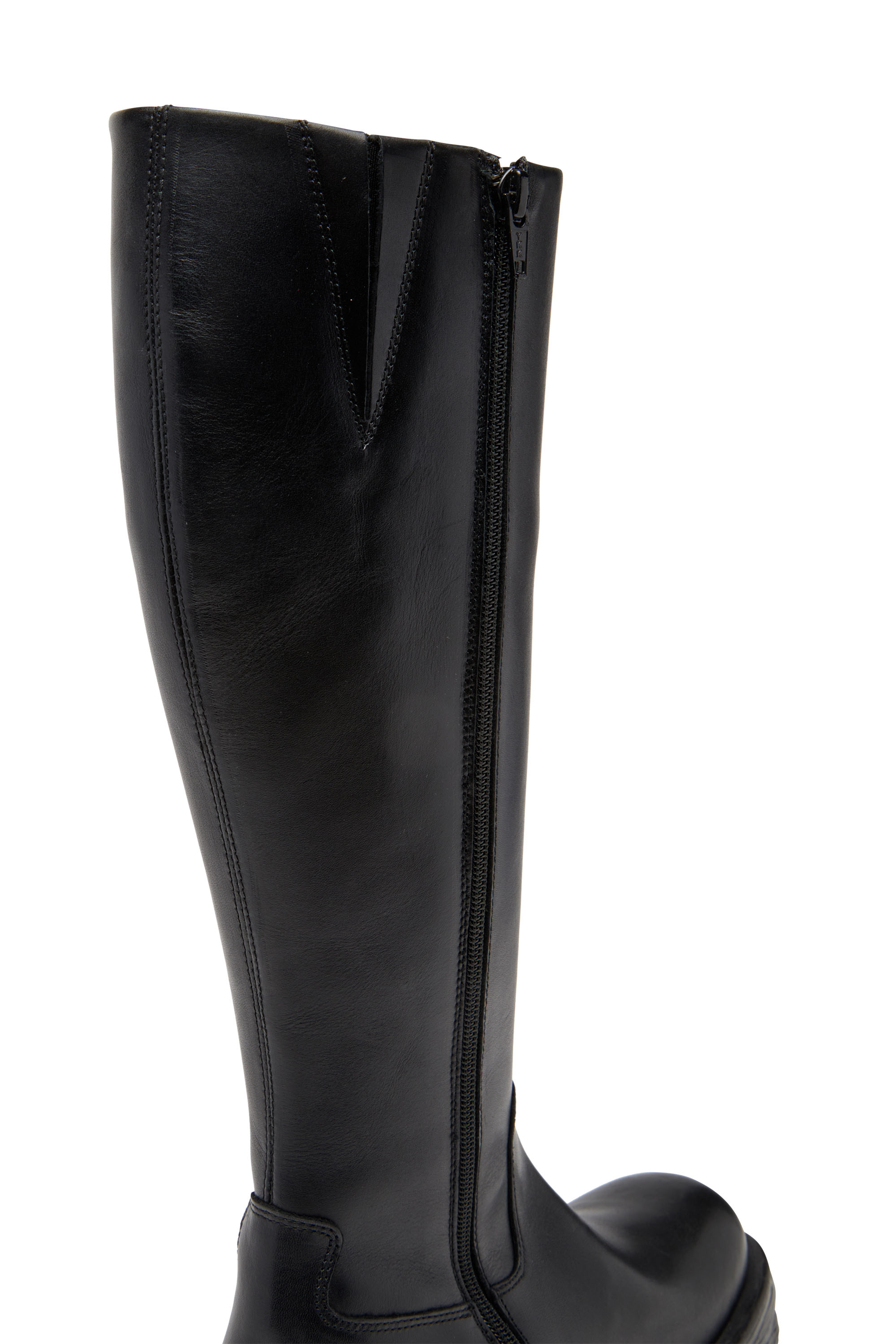 Diesel - D-HAMMER HB D W, D-Hammer-Botas hasta la rodilla de cuero Mujer in Negro - 5