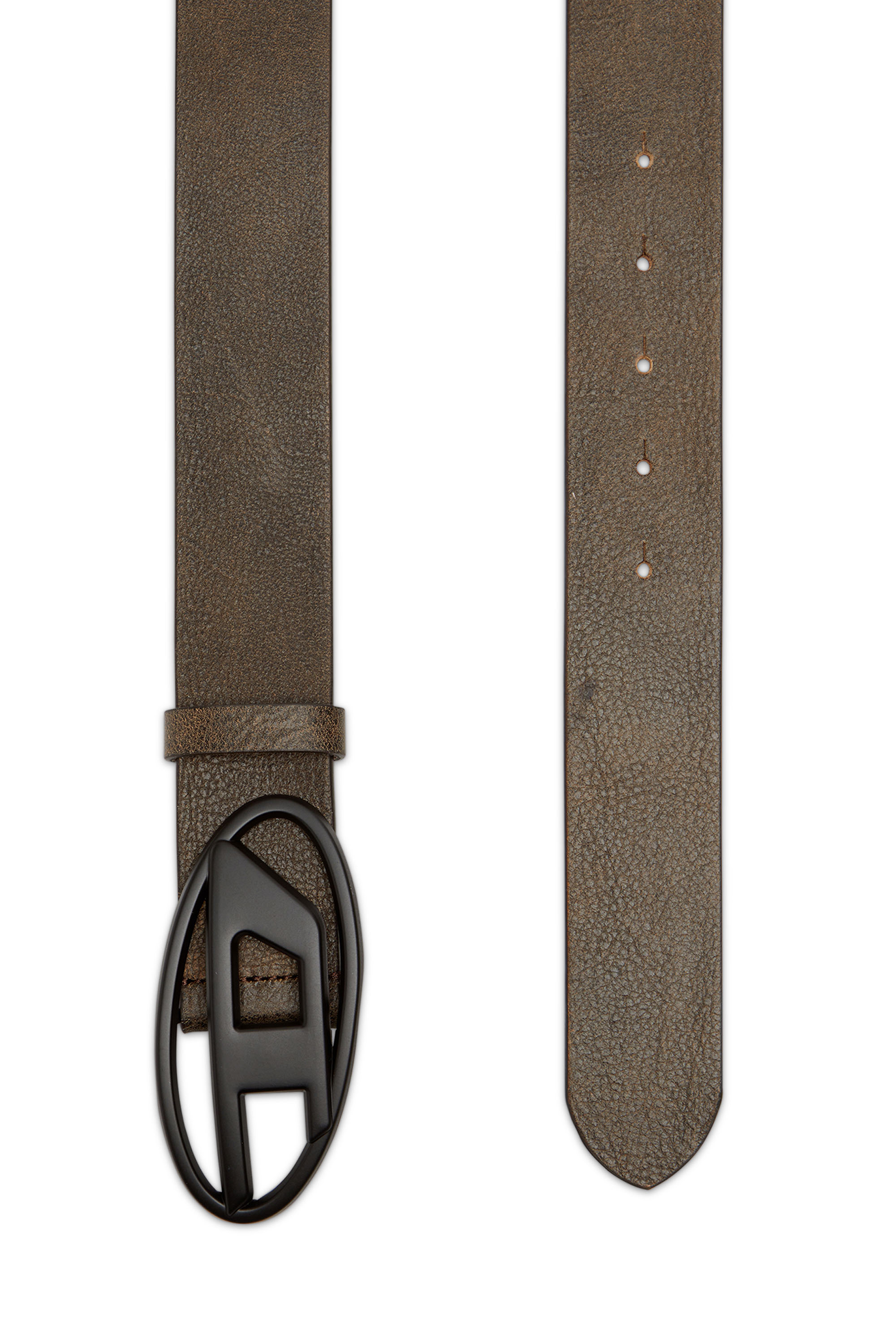 Diesel - B-1DR, Unisex's Belt in treated leather in Brown - 2