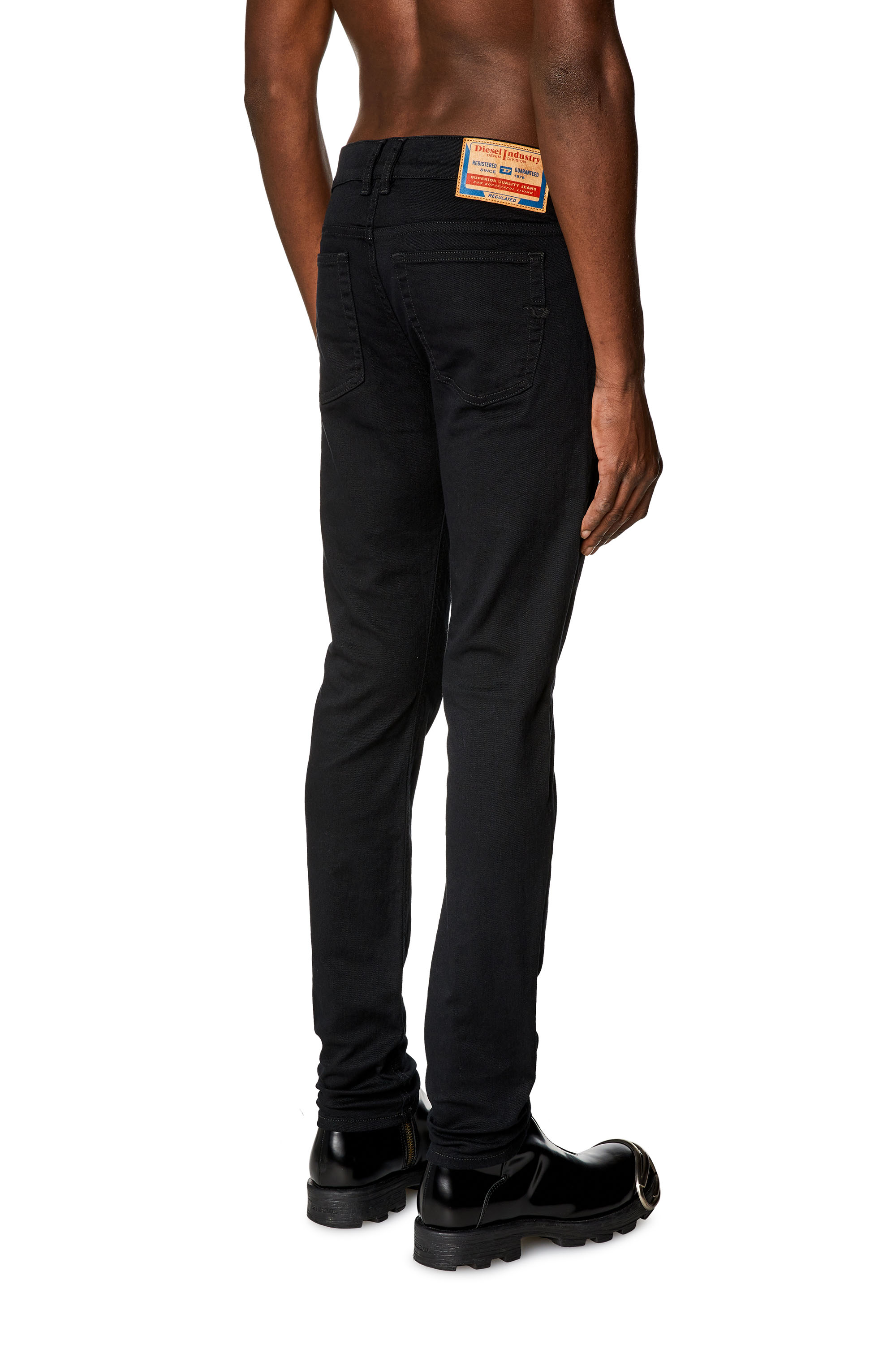 Diesel - Skinny Jeans 1979 Sleenker 09C51 Hombre, Negro/Gris oscuro - 4