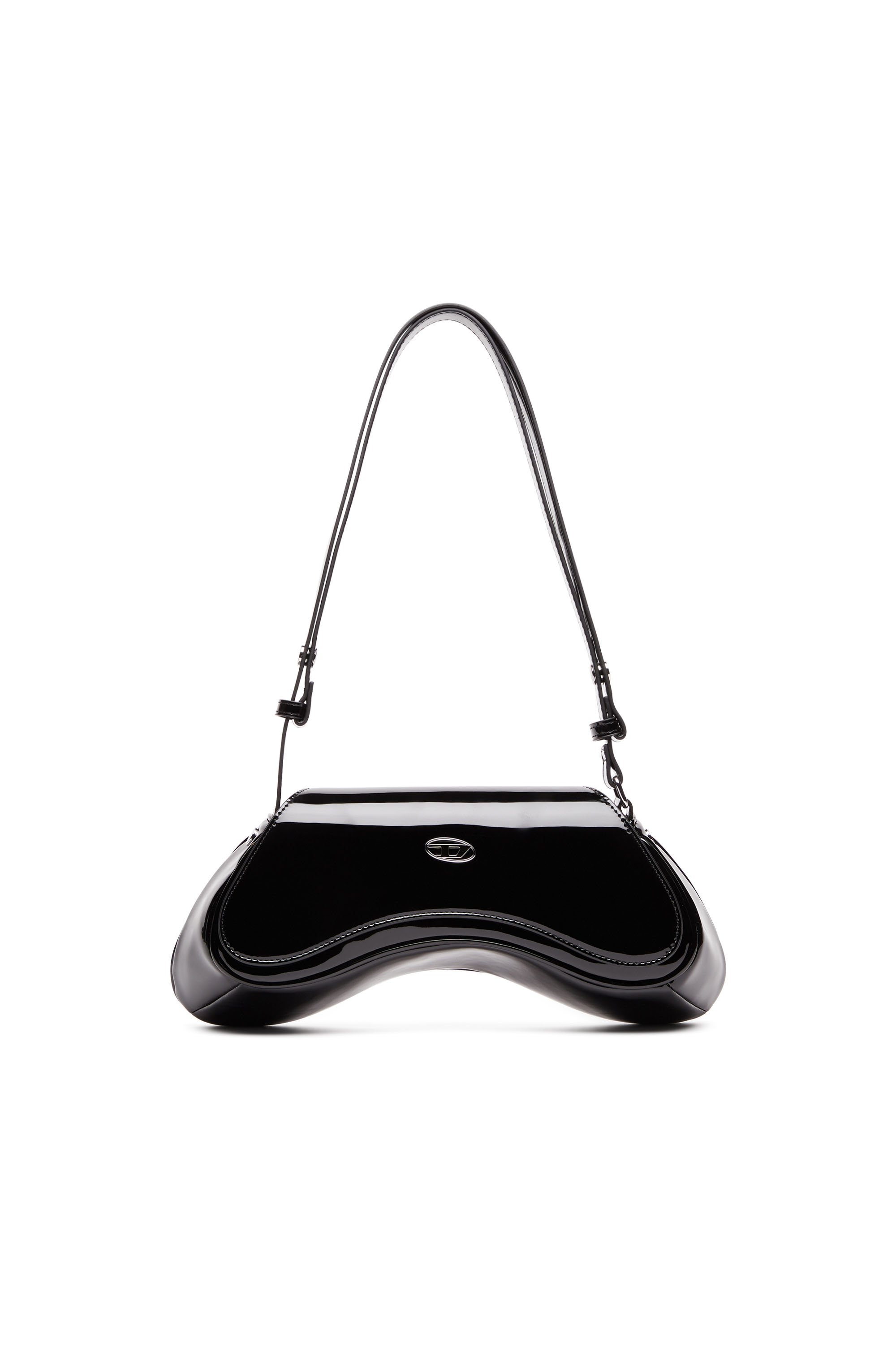 Diesel - PLAY CROSSBODY, Woman's Play-Glossy crossbody bag in Black - 1