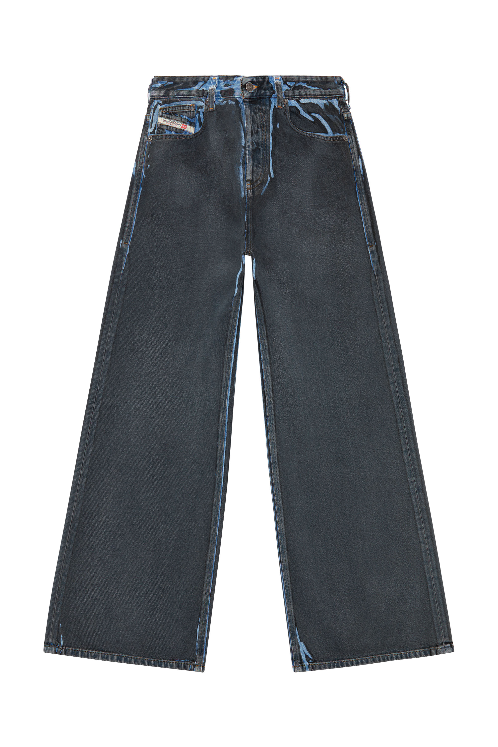 Diesel - Relaxed Jeans 1996 D-Sire 09I47 Mujer, Negro/Gris oscuro - 4