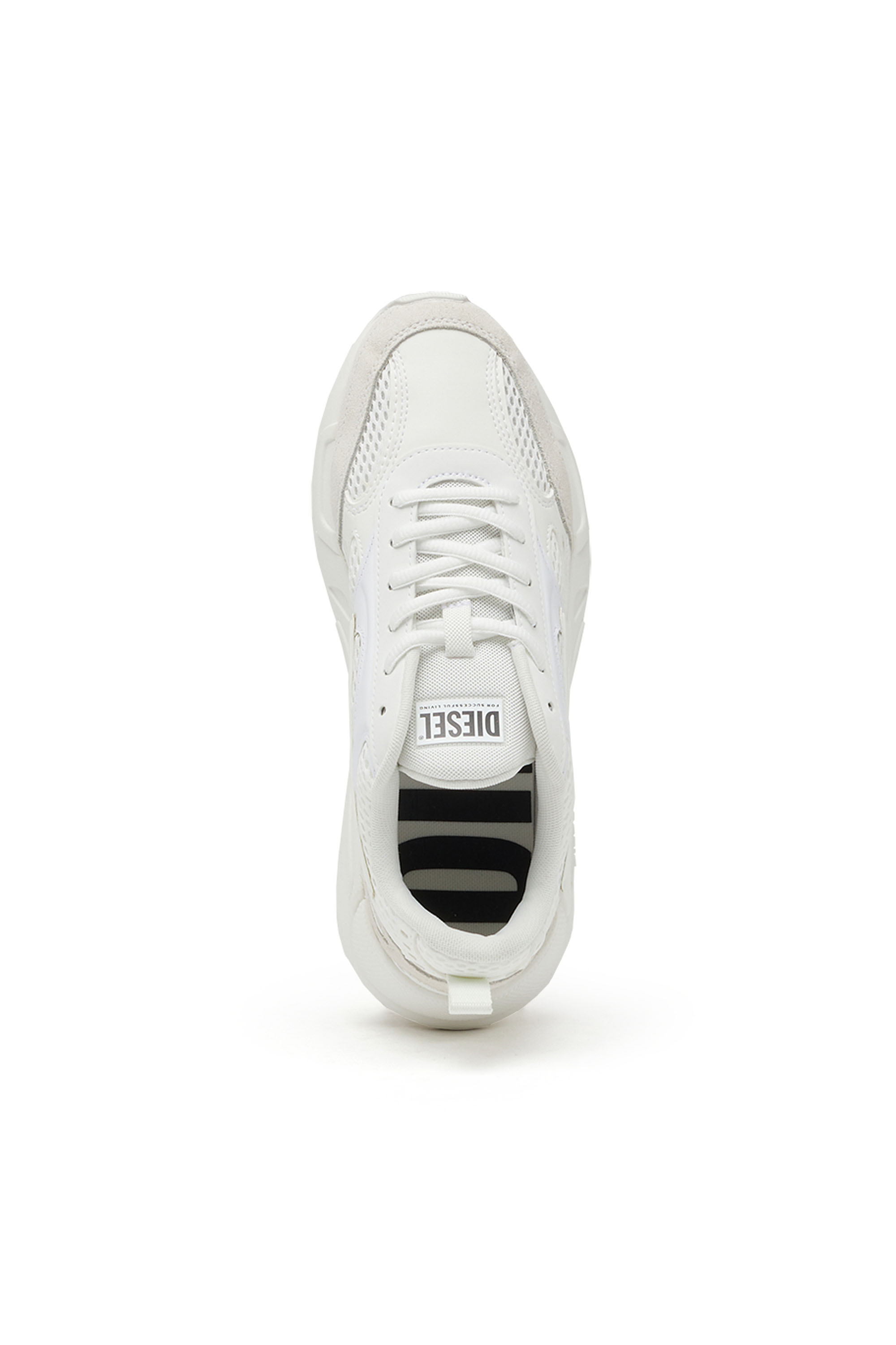 Diesel - S-SERENDIPITY SPORT W, Woman's S-Serendipity-Sneakers in mesh and suede in White - 4