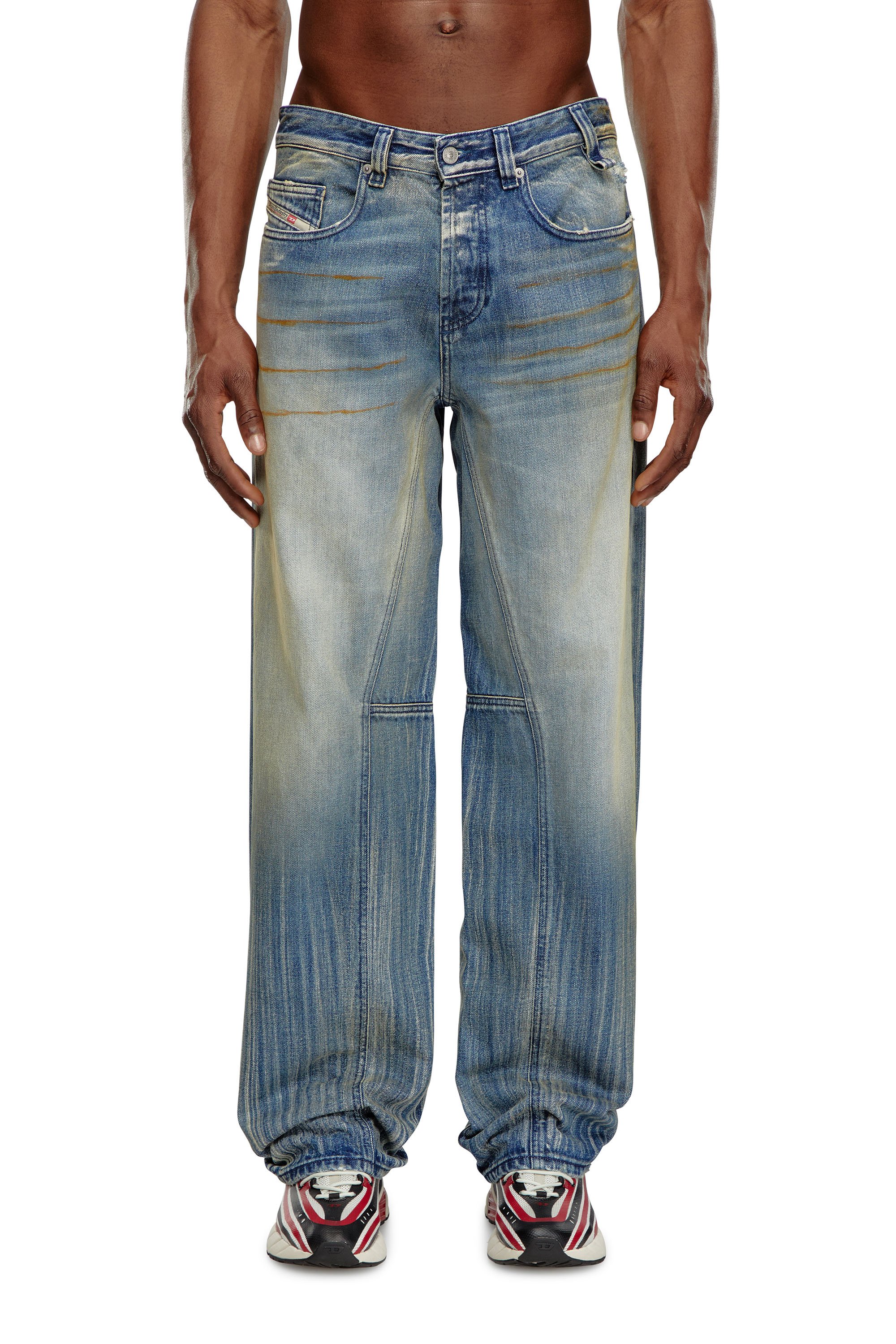 Diesel - Relaxed Jeans 2001 D-Macro 09I97 Hombre, Azul medio - 1