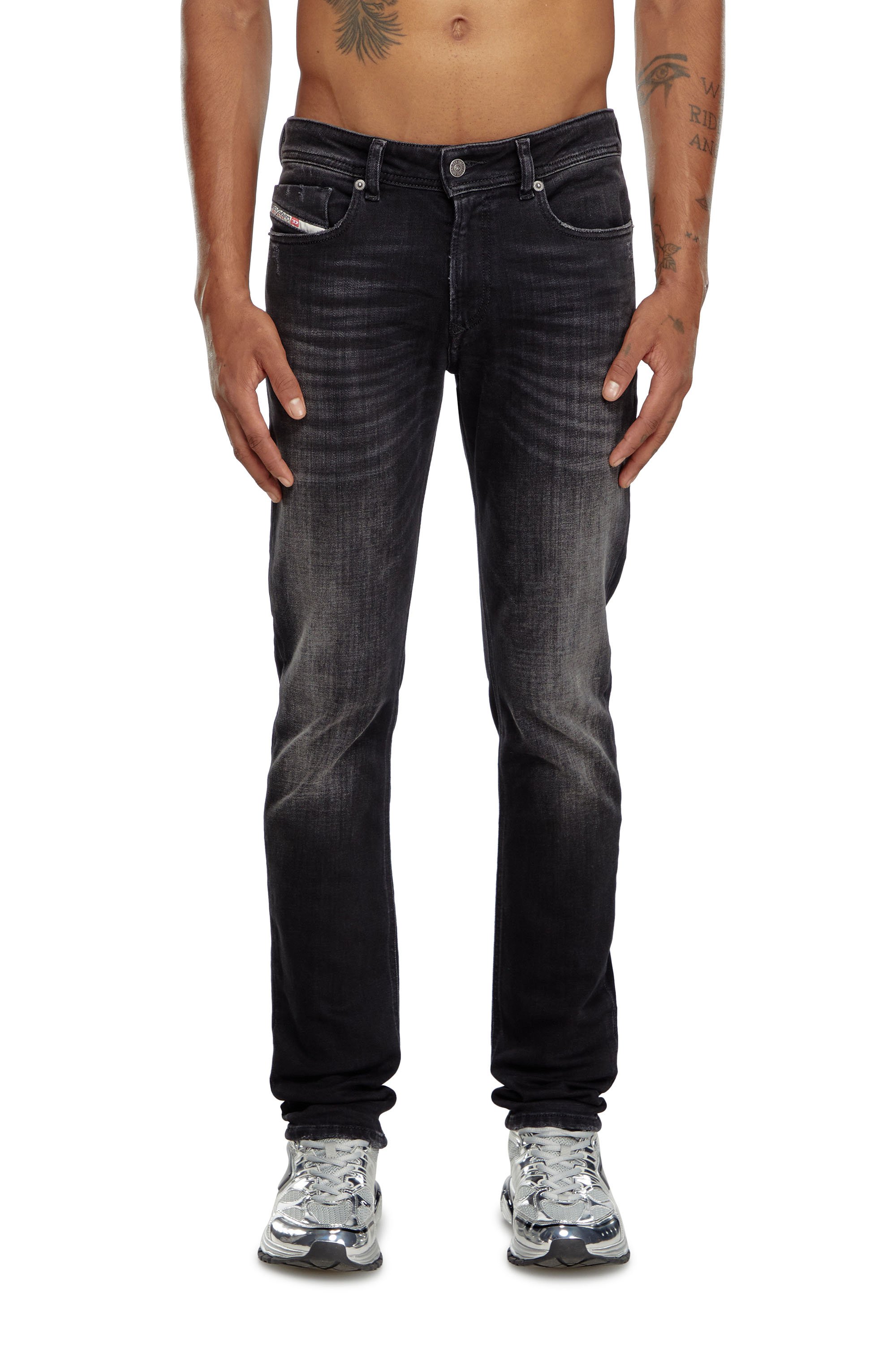 Diesel - Skinny Jeans 1979 Sleenker 09K11 Hombre, Negro/Gris oscuro - 2