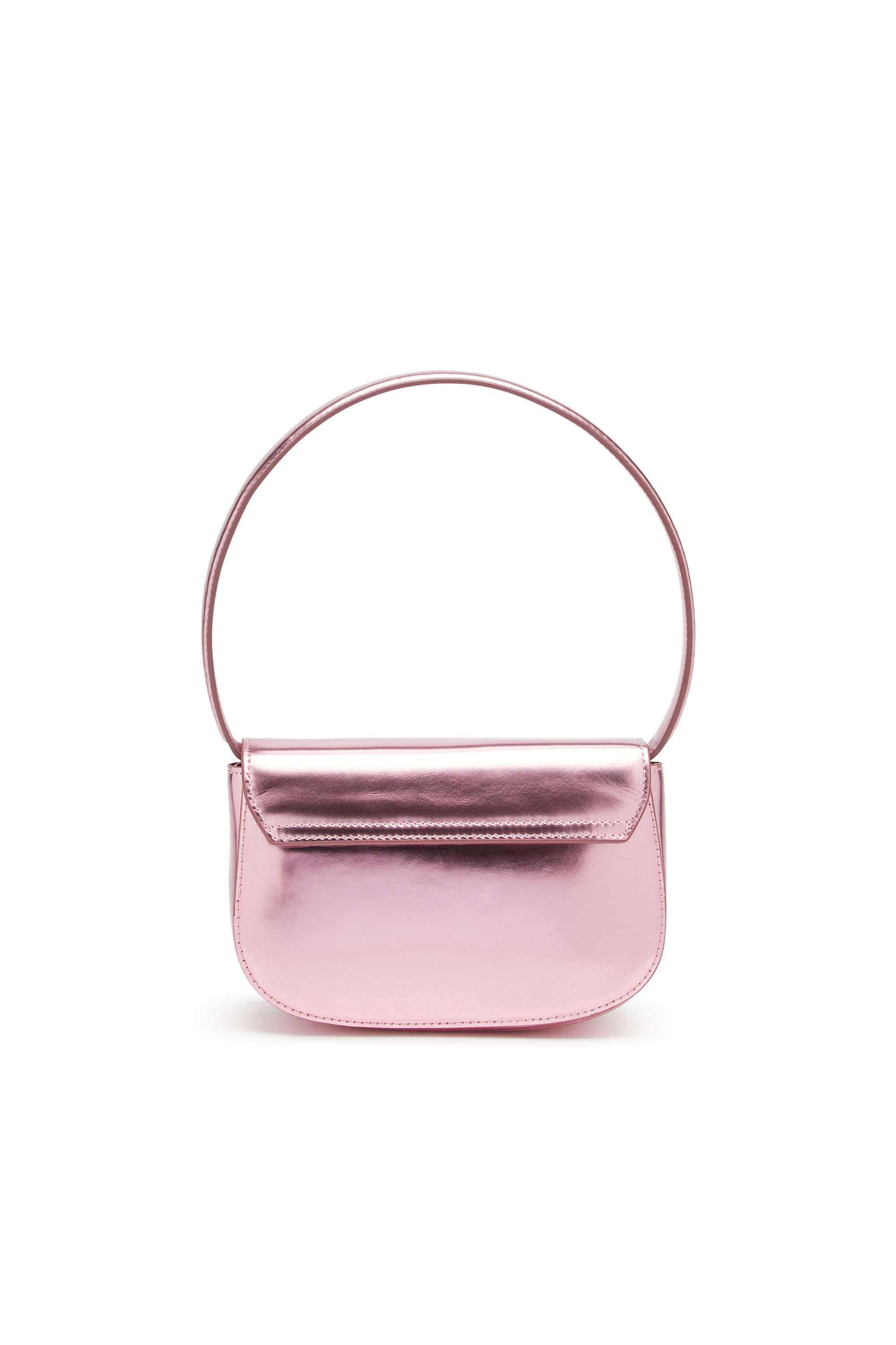 Diesel - 1DR, Woman's 1DR-Iconic shoulder bag in mirrored leather in Pink - 2