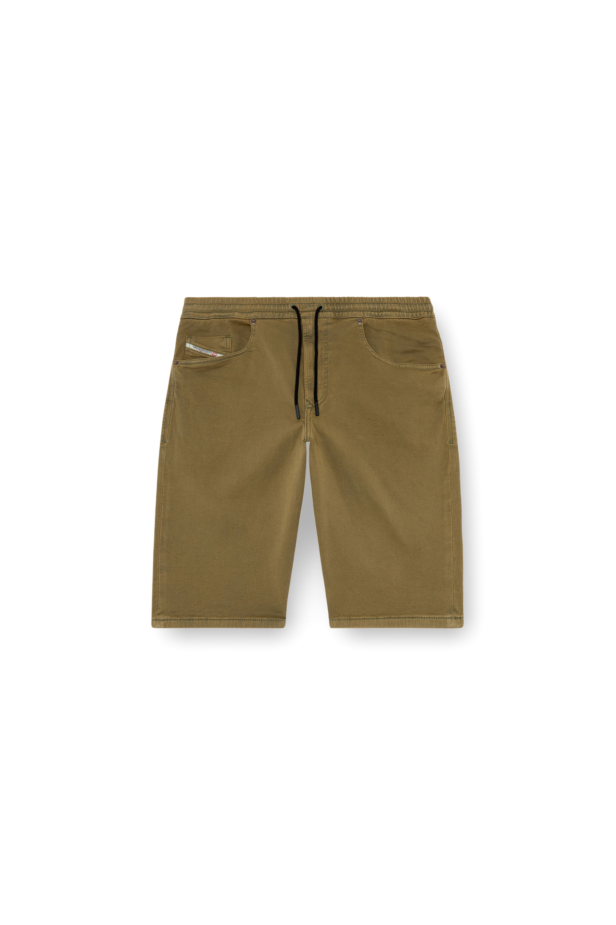 Diesel - 2033 D-KROOLEY-SHORT JOGG, Man's Chino shorts in JoggJeans in Military Green - 5