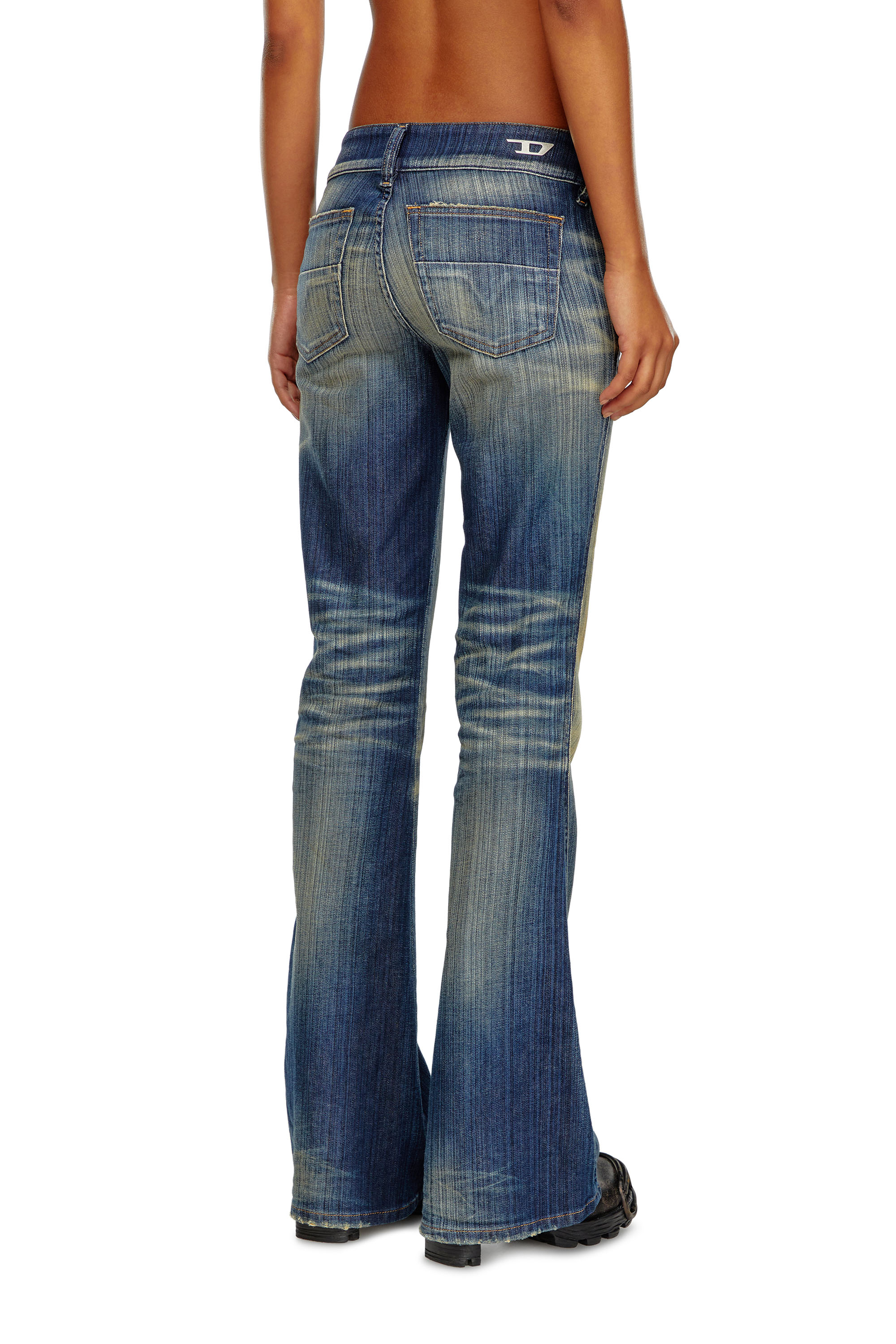 Diesel - Bootcut Jeans D-Hush 09J46 Mujer, Azul Oscuro - 4