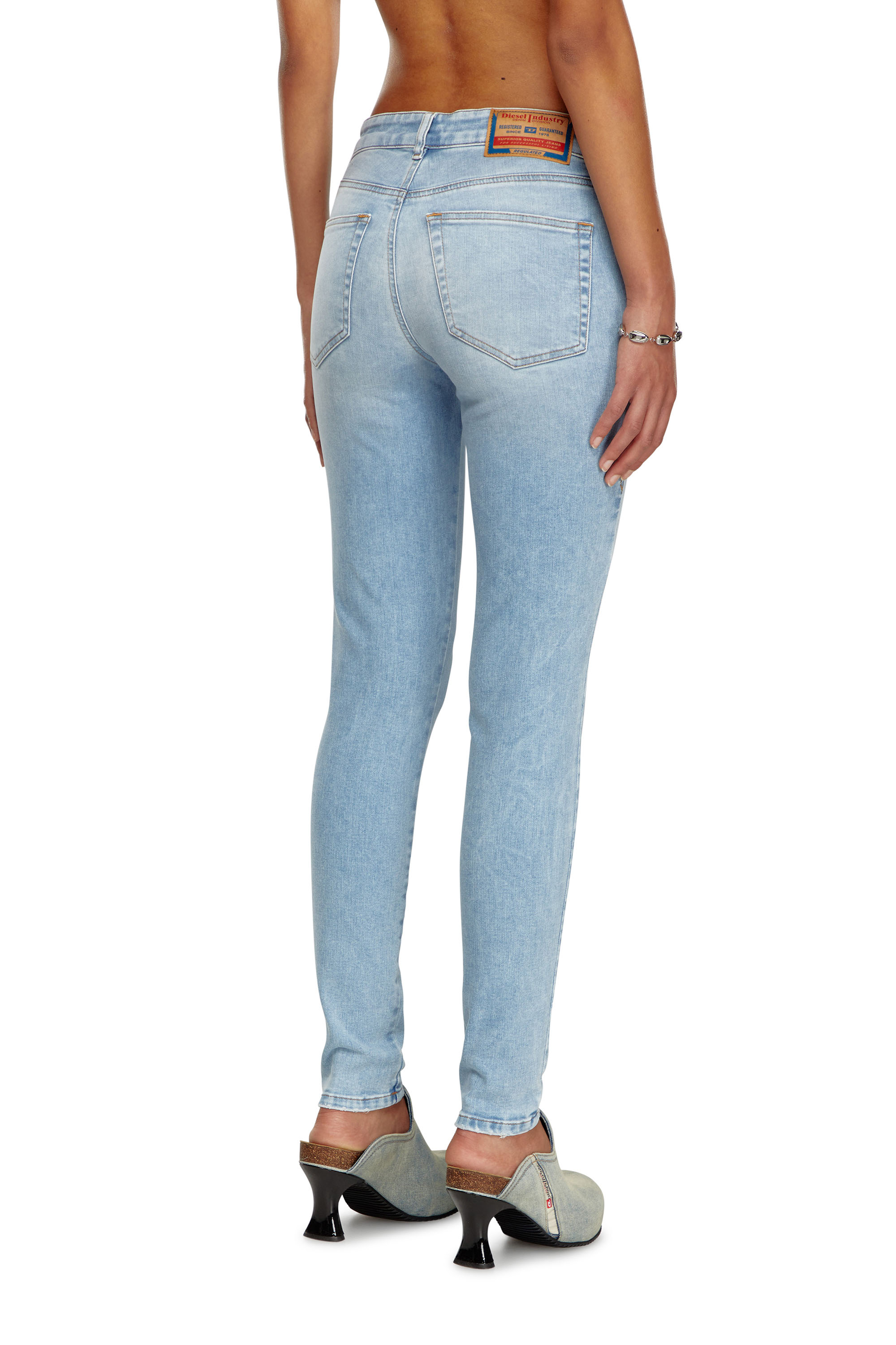 Diesel - Woman's Skinny Jeans 2017 Slandy 09J13, Light Blue - 4