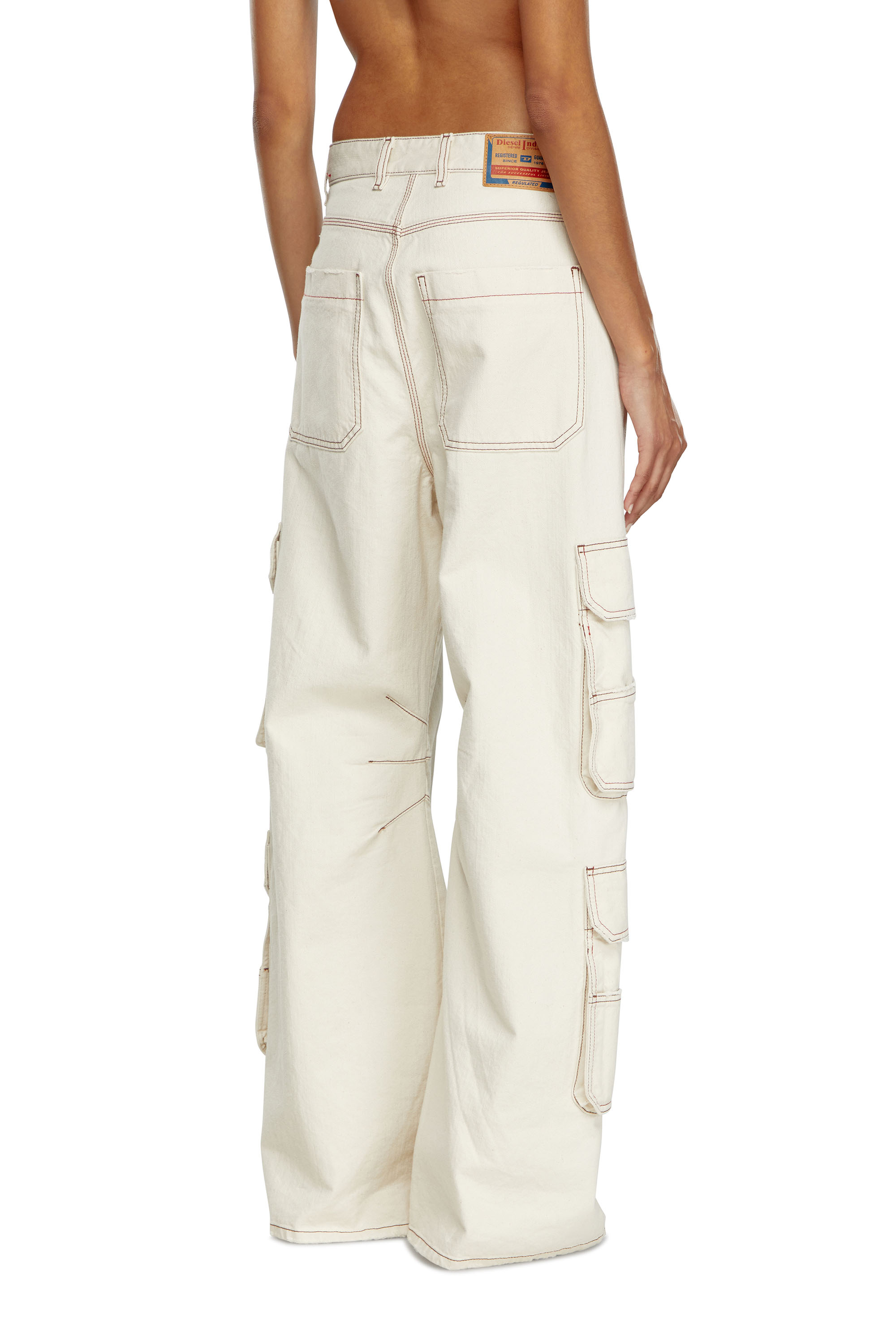 Diesel - Woman's Relaxed Jeans 1996 D-Sire 0GRDQ, White - 3