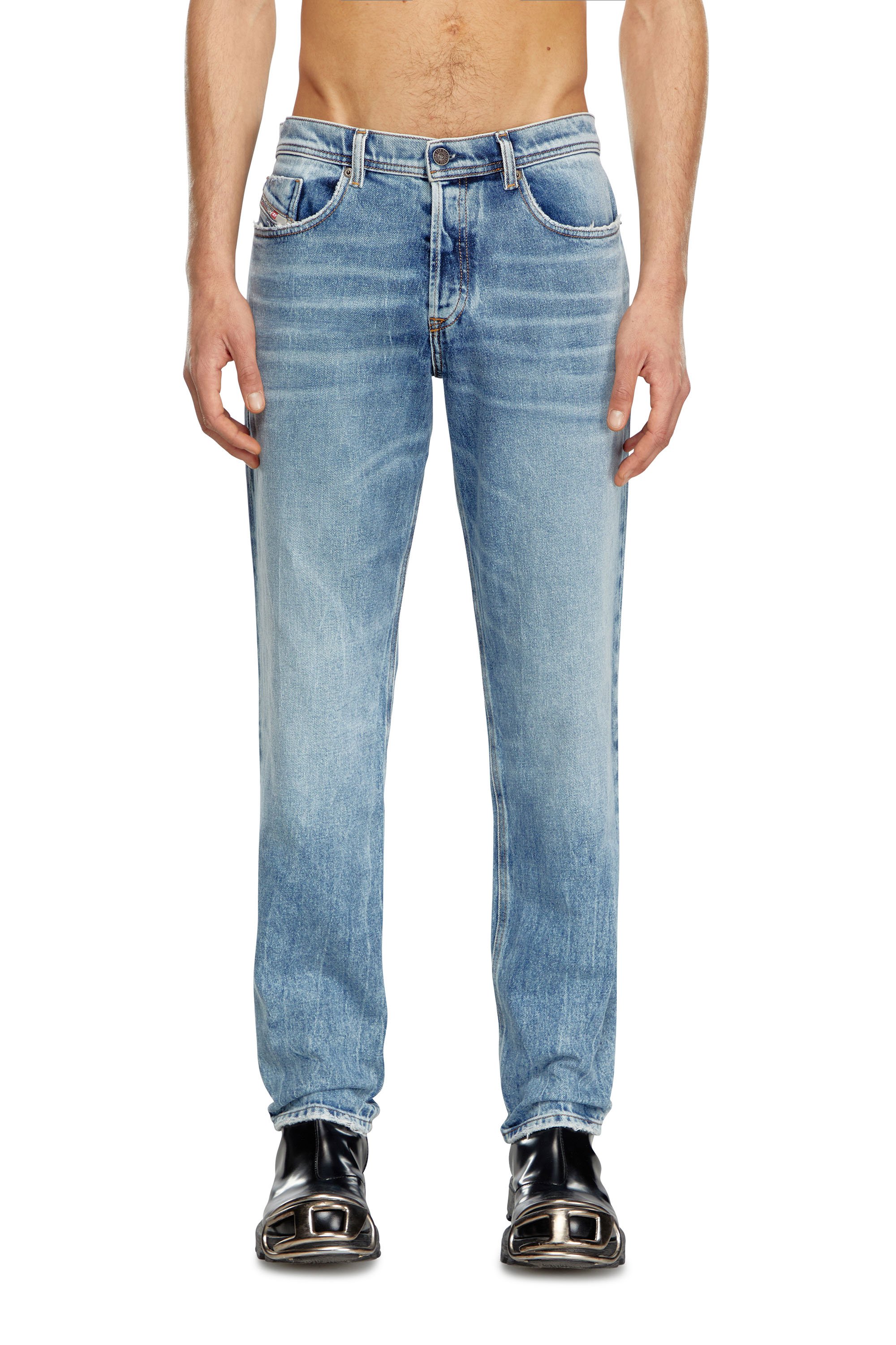 Diesel - Regular Jeans 2023 D-Finitive 09J54 Hombre, Azul medio - 2