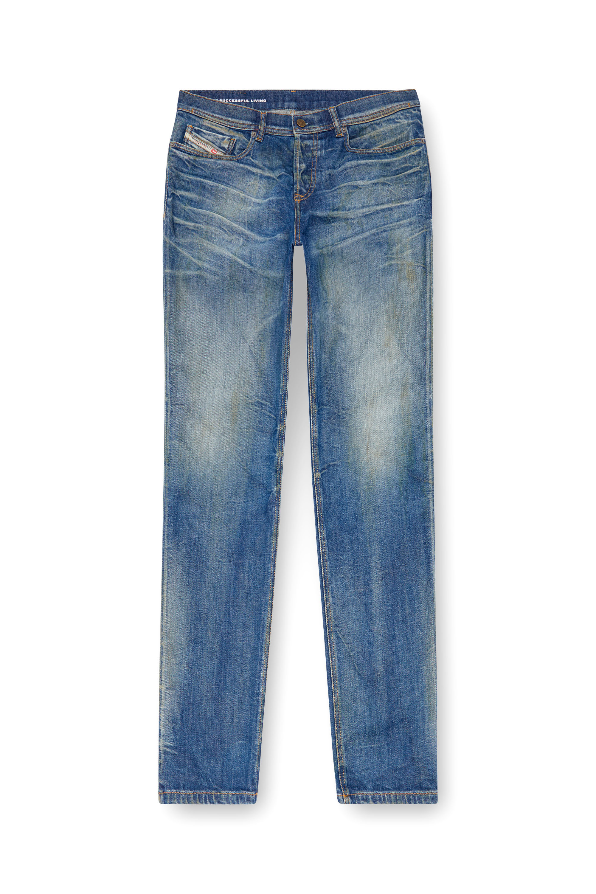 Diesel - Regular Jeans 2023 D-Finitive 09J66 Hombre, Azul medio - 3