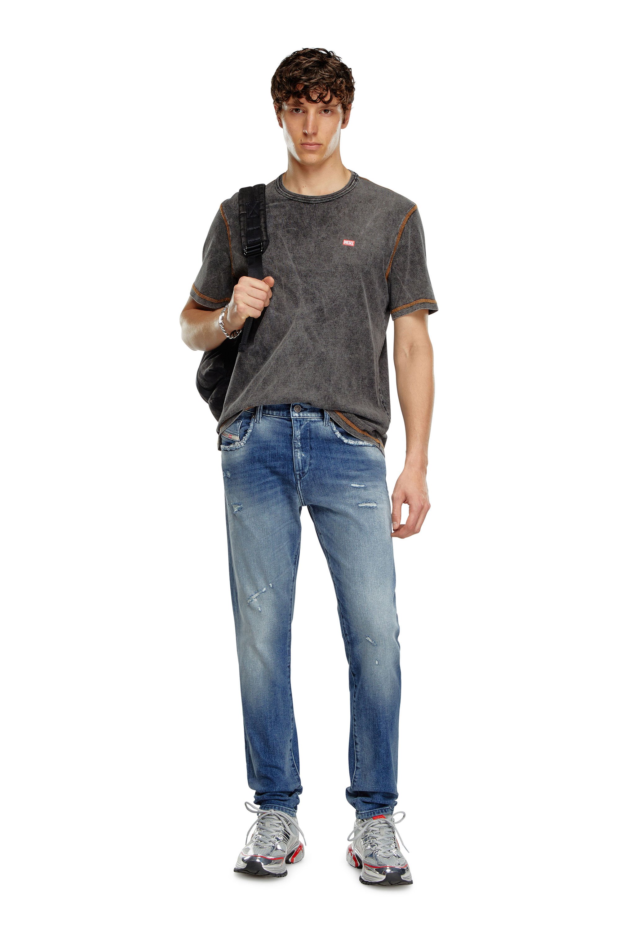 Diesel - Slim Jeans 2019 D-Strukt 09J61 Hombre, Azul medio - 2