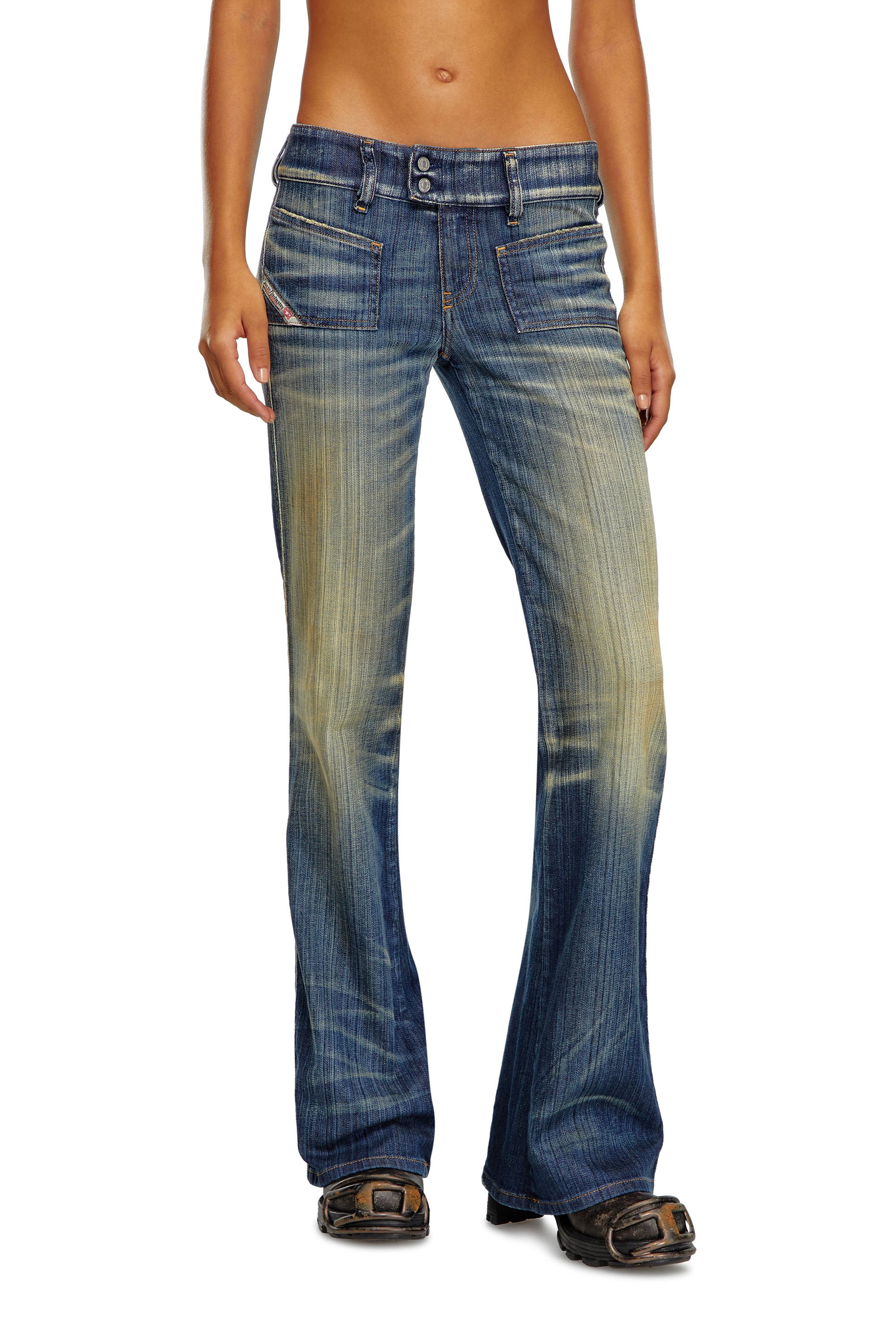 Diesel - Bootcut Jeans D-Hush 09J46 Mujer, Azul Oscuro - 1