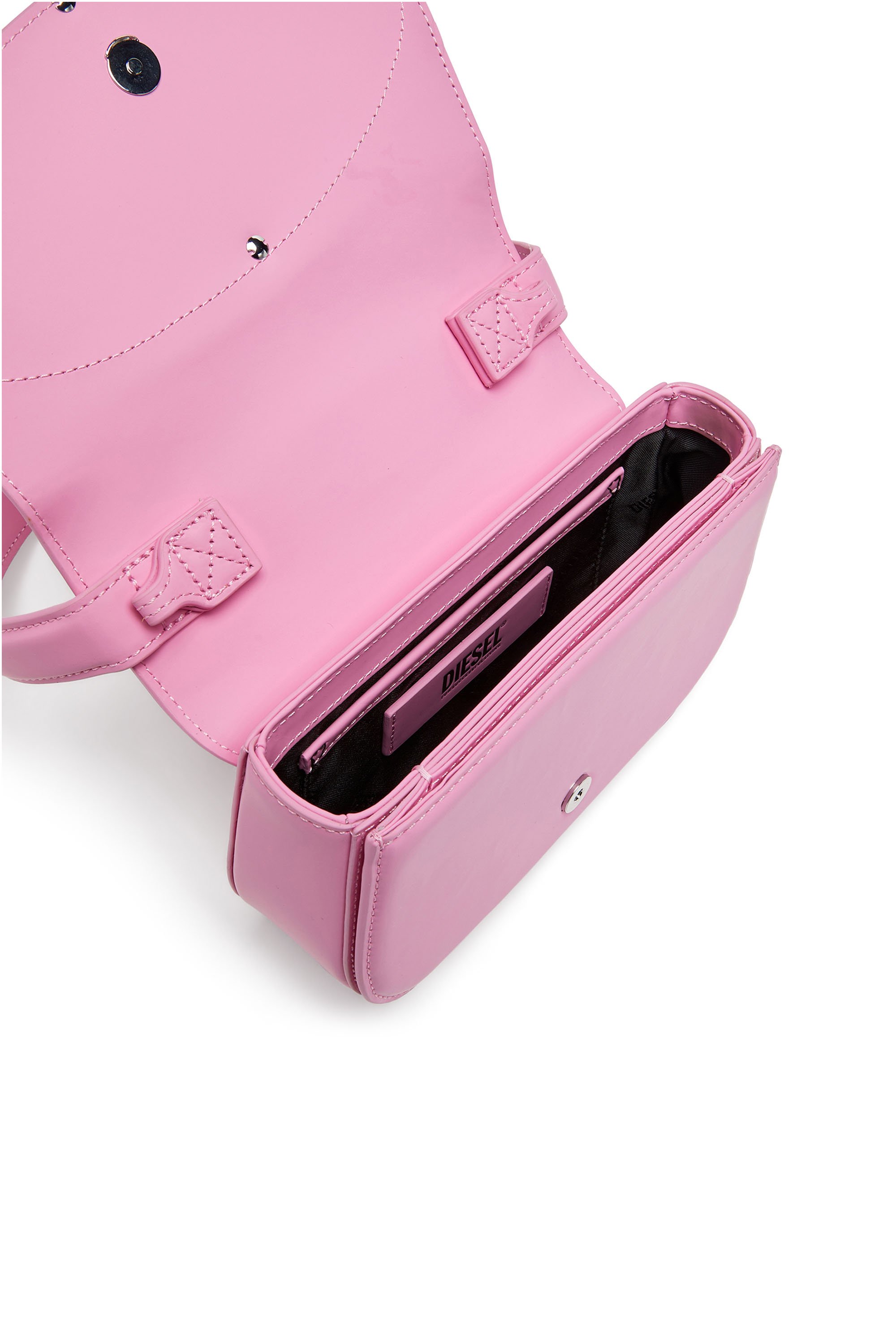 Diesel - 1DR, Woman's 1DR-Iconic shoulder bag in matte leather in Hot pink - 4