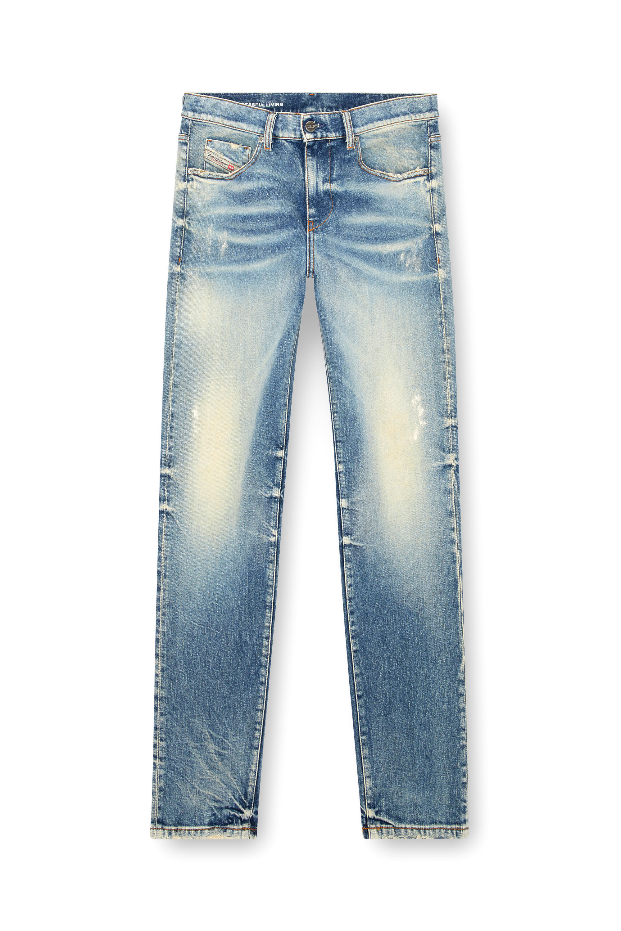 Diesel - Slim Jeans 2019 D-Strukt 007V8 Hombre, Azul medio - 3