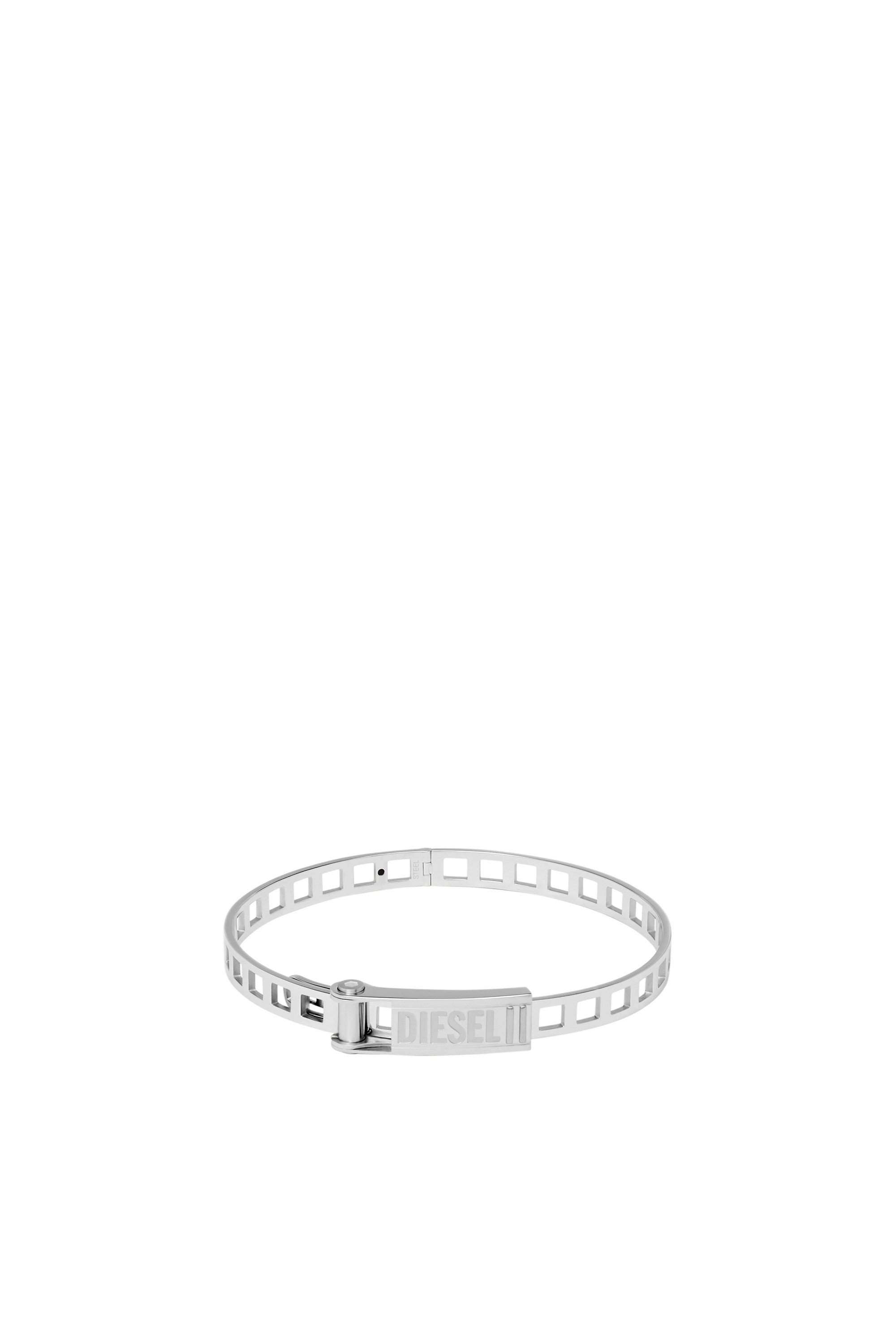 Diesel - DX1356, Unisex's Stainless steel stack bracelet in Silver - 1