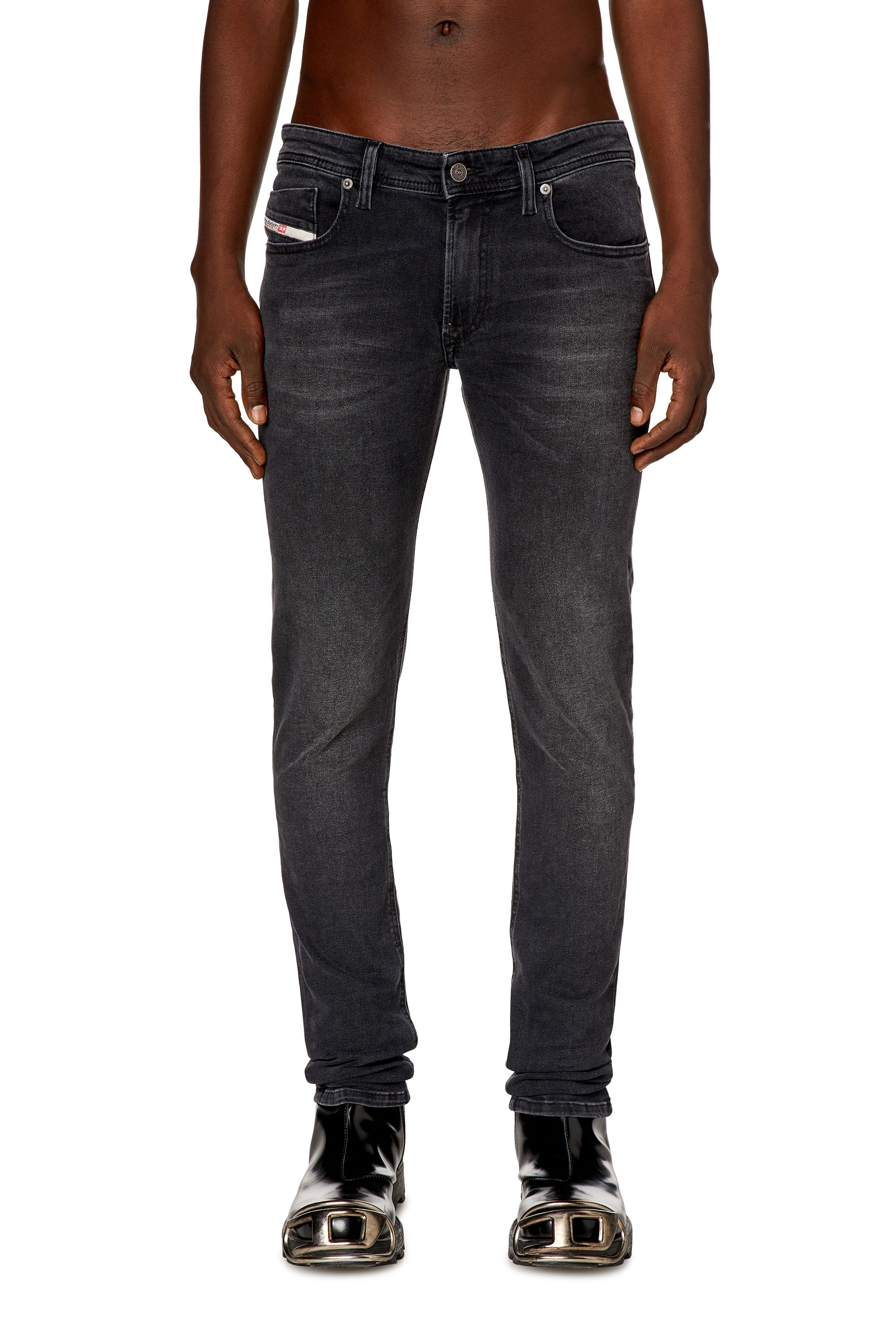 Diesel - Man's Skinny Jeans 1979 Sleenker 0PFAS, Black/Dark grey - 1