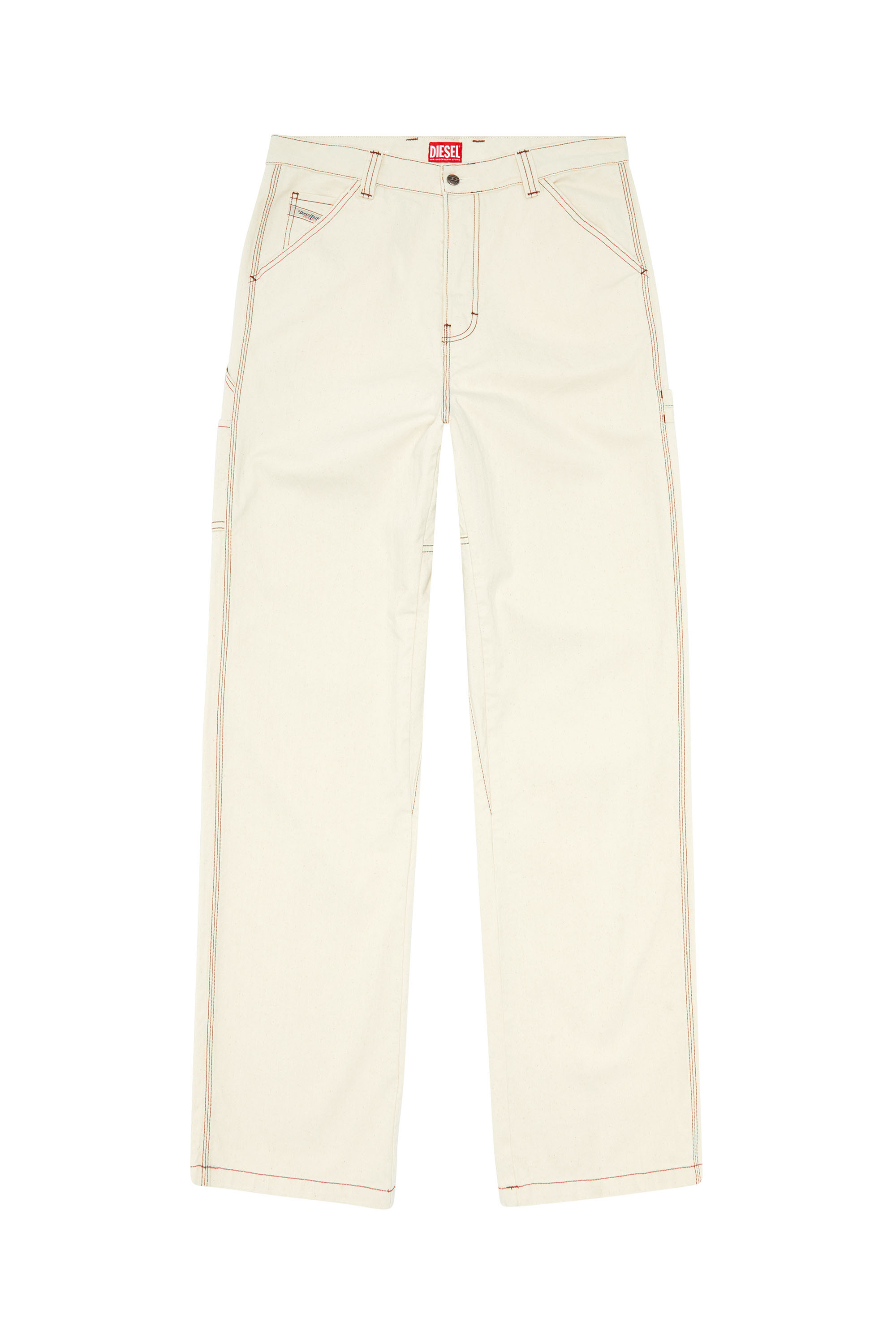 Diesel - Relaxed Jeans D-Livery 0GRDQ Hombre, Blanco - 3