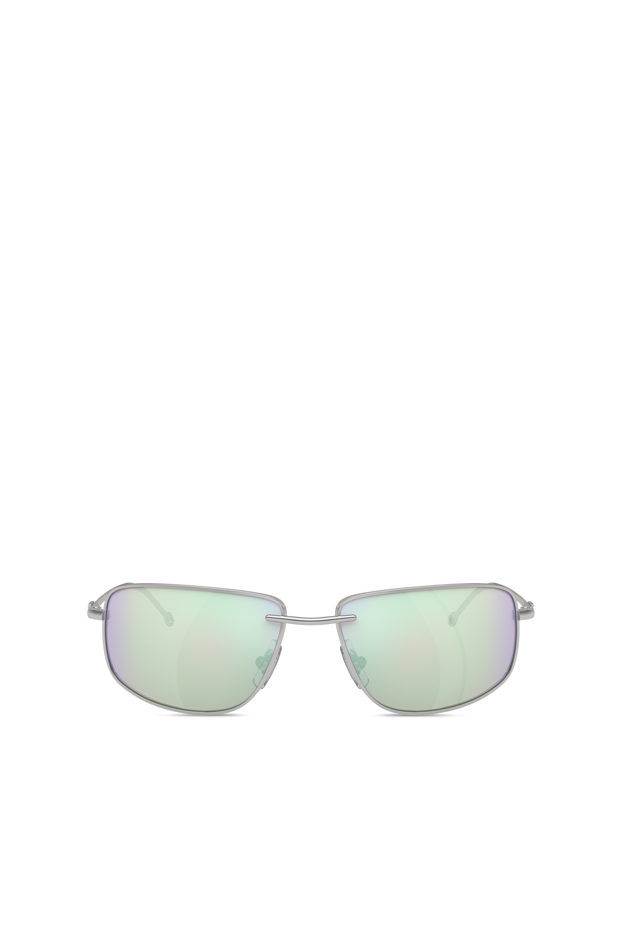 Diesel - 0DL1005, Unisex's Racer shape sunglasses in metal in Bubble - 1