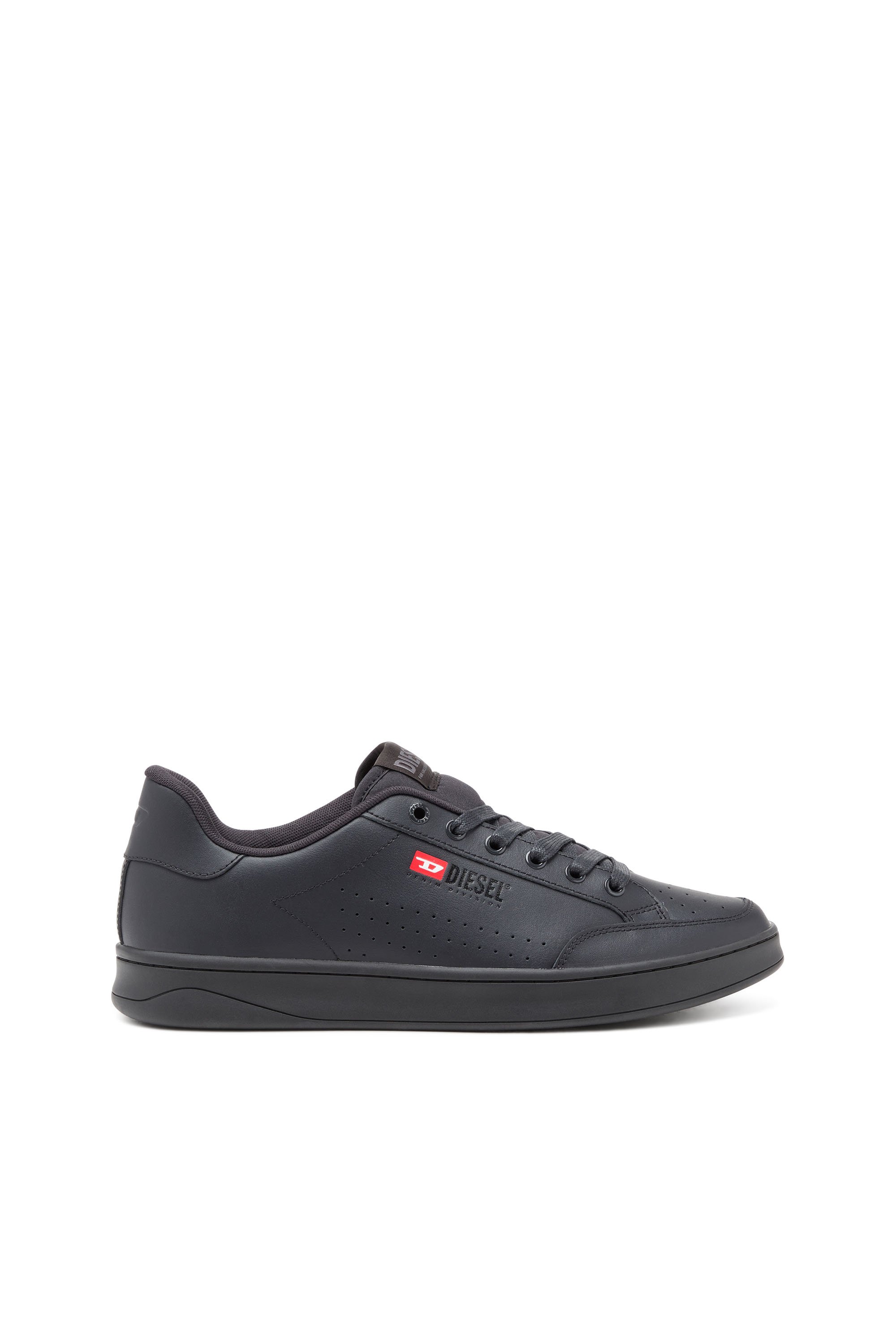 Diesel - S-ATHENE VTG, Man's S-Athene-Low-top sneakers in leather and nylon in Black - 1