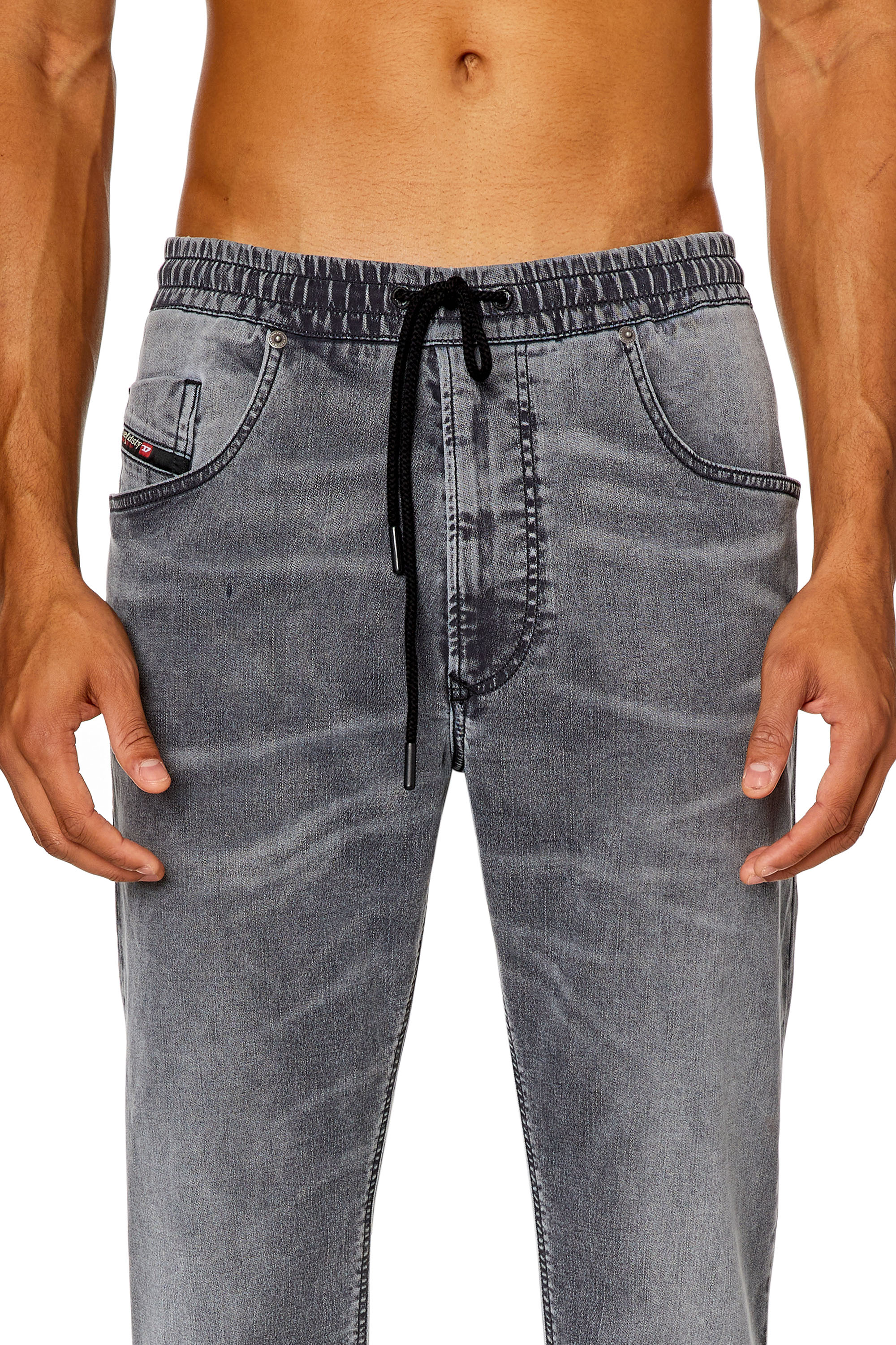 Diesel - Man's Regular 2030 D-Krooley Joggjeans® 068HP, Grey - 5