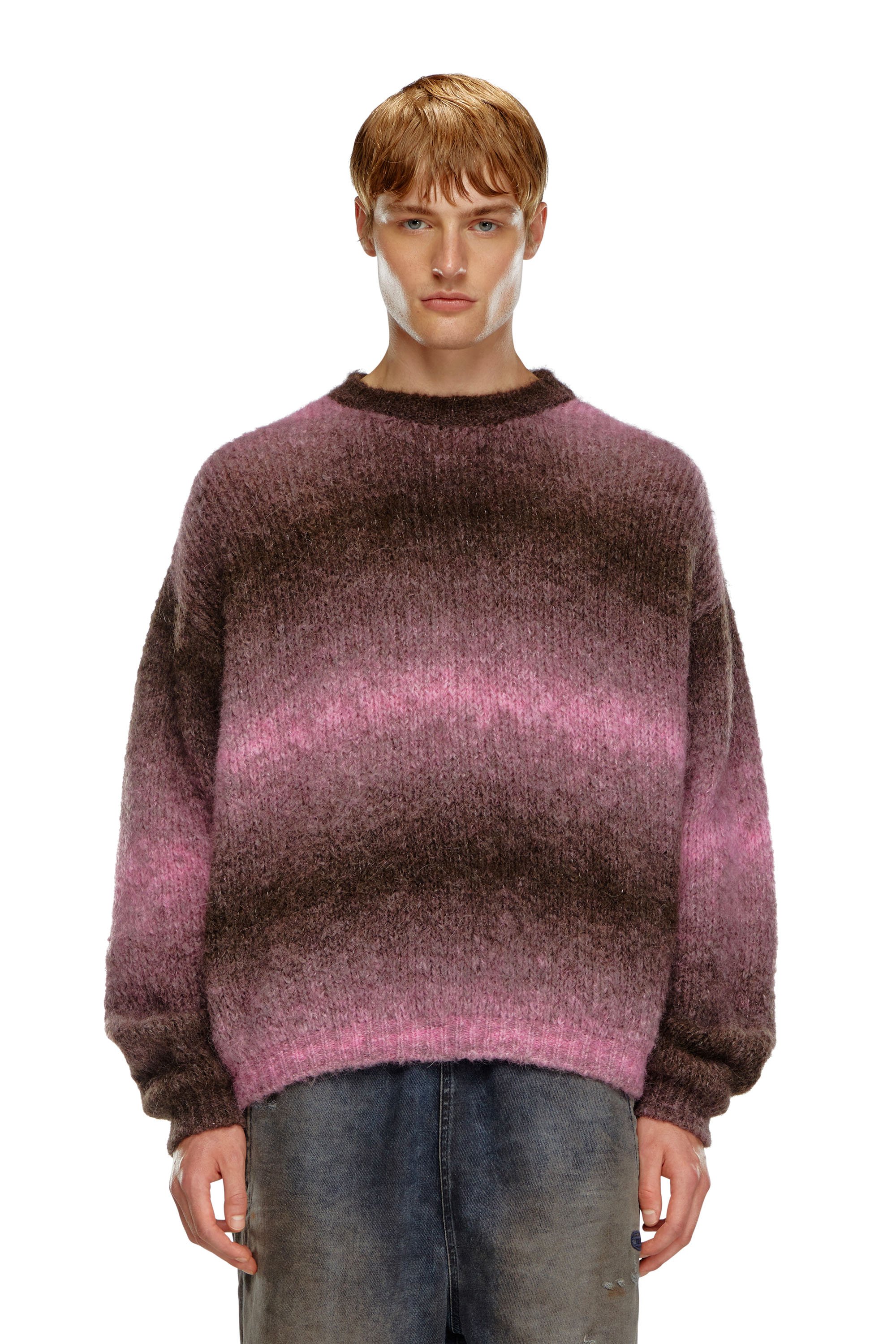 Diesel - K-RASTA, Jersey en degradé de mezcla de alpaca Hombre in Morado - 1