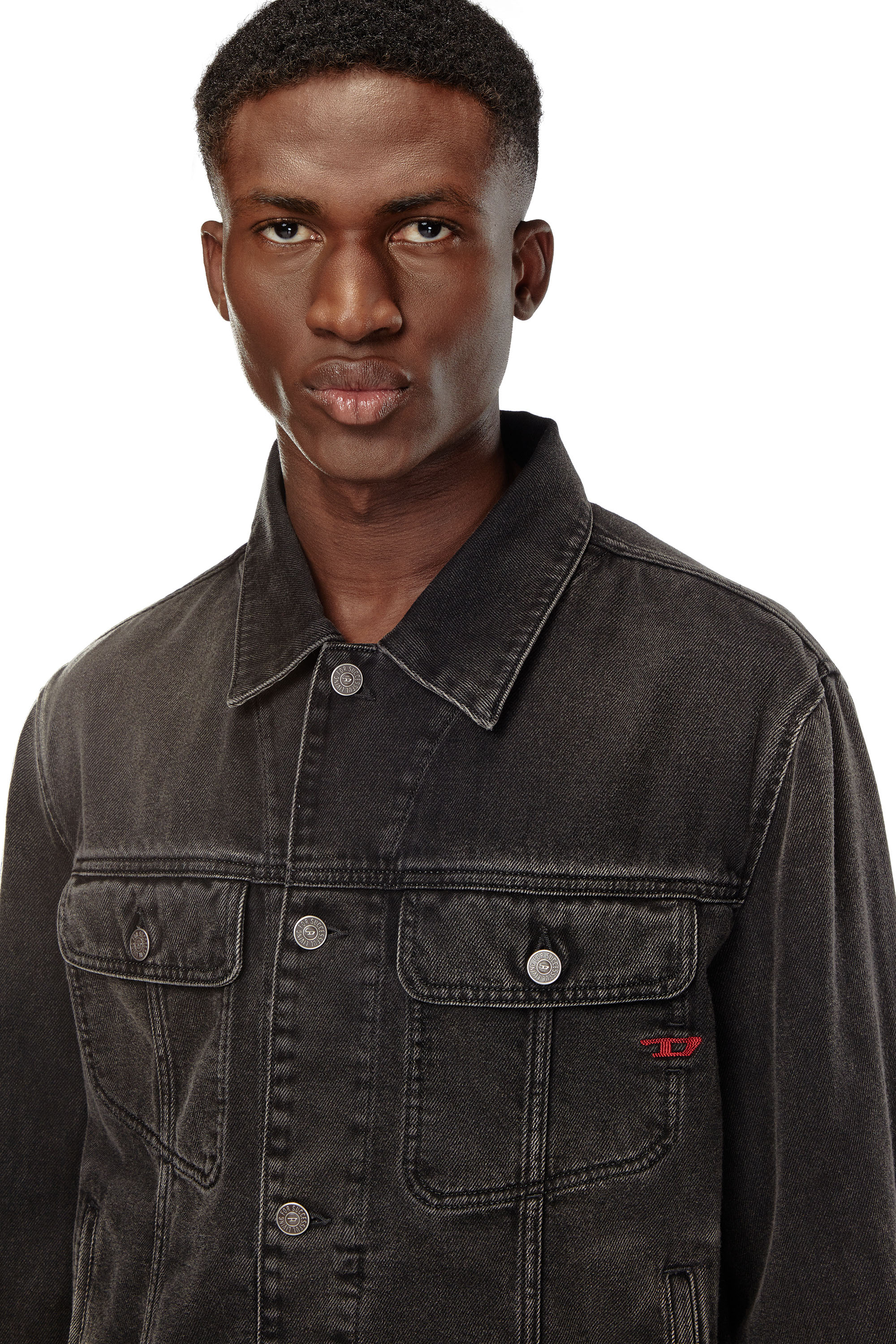 Diesel - D-BARCY, Man's Regular-fit trucker jacket in Black - 4