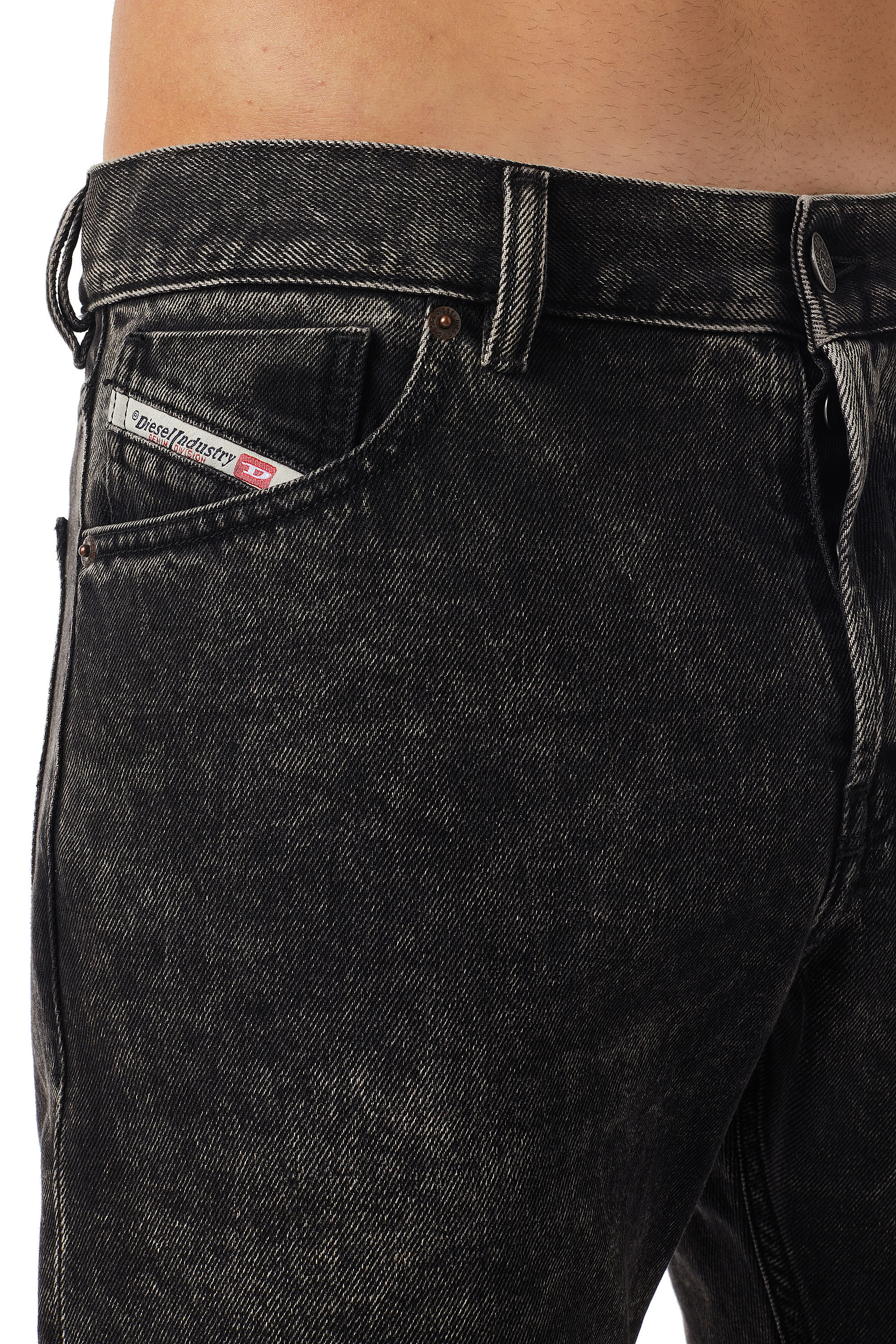 Diesel - Regular Jeans 1995 D-Sark 09B87, Man's Regular Jeans - 1995 in Black/Dark grey - 7