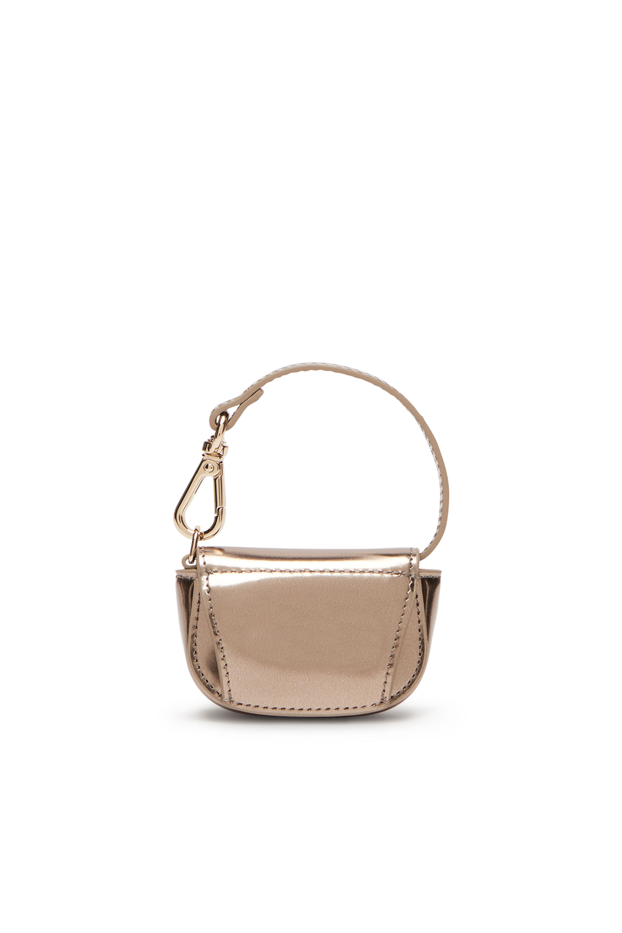 Diesel - 1DR XXS, Woman's Bag charm in metallic leather in Bronze - 2