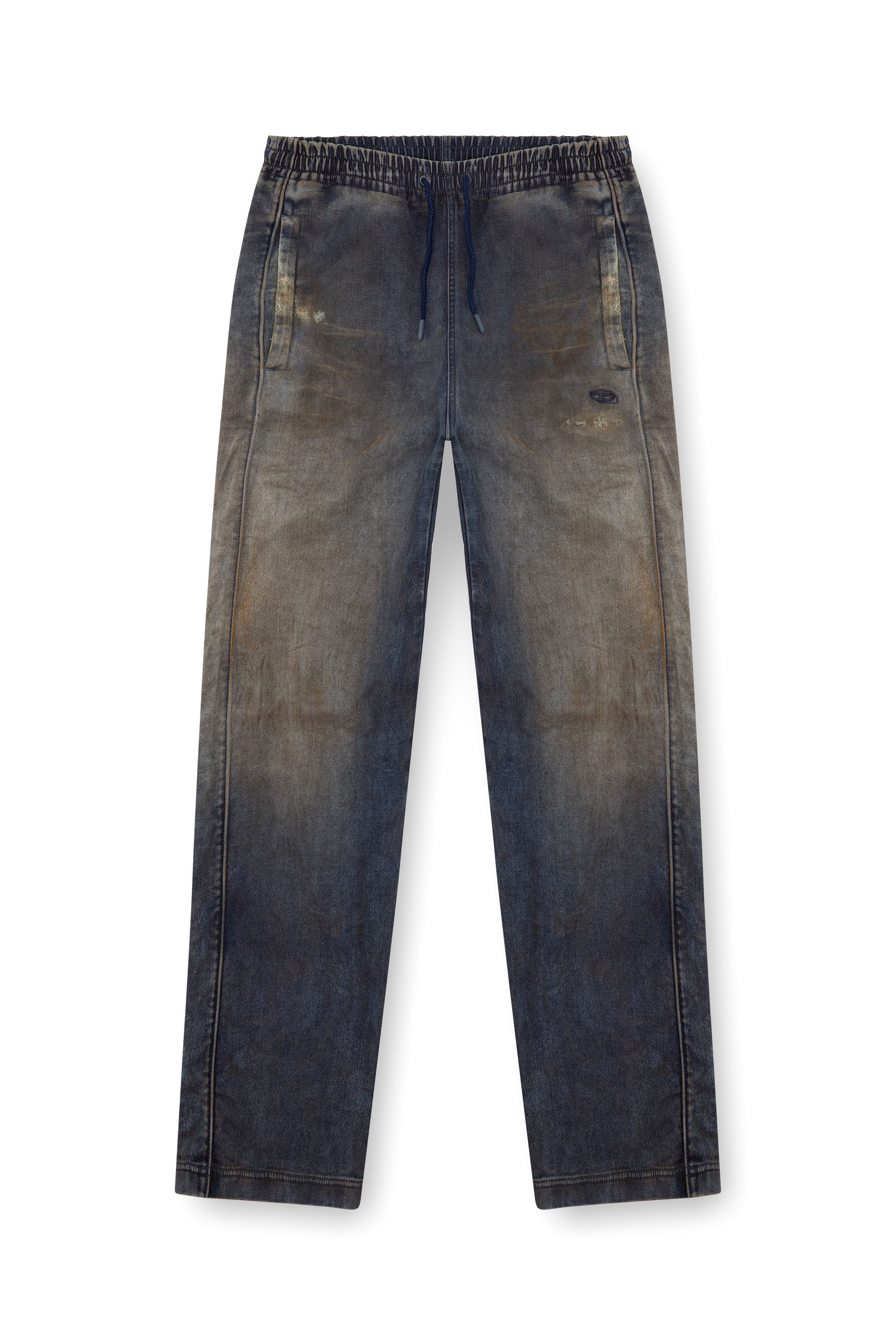 Diesel - Man's Relaxed D-Martyans Track Denim 068LV, Dark Blue - 1