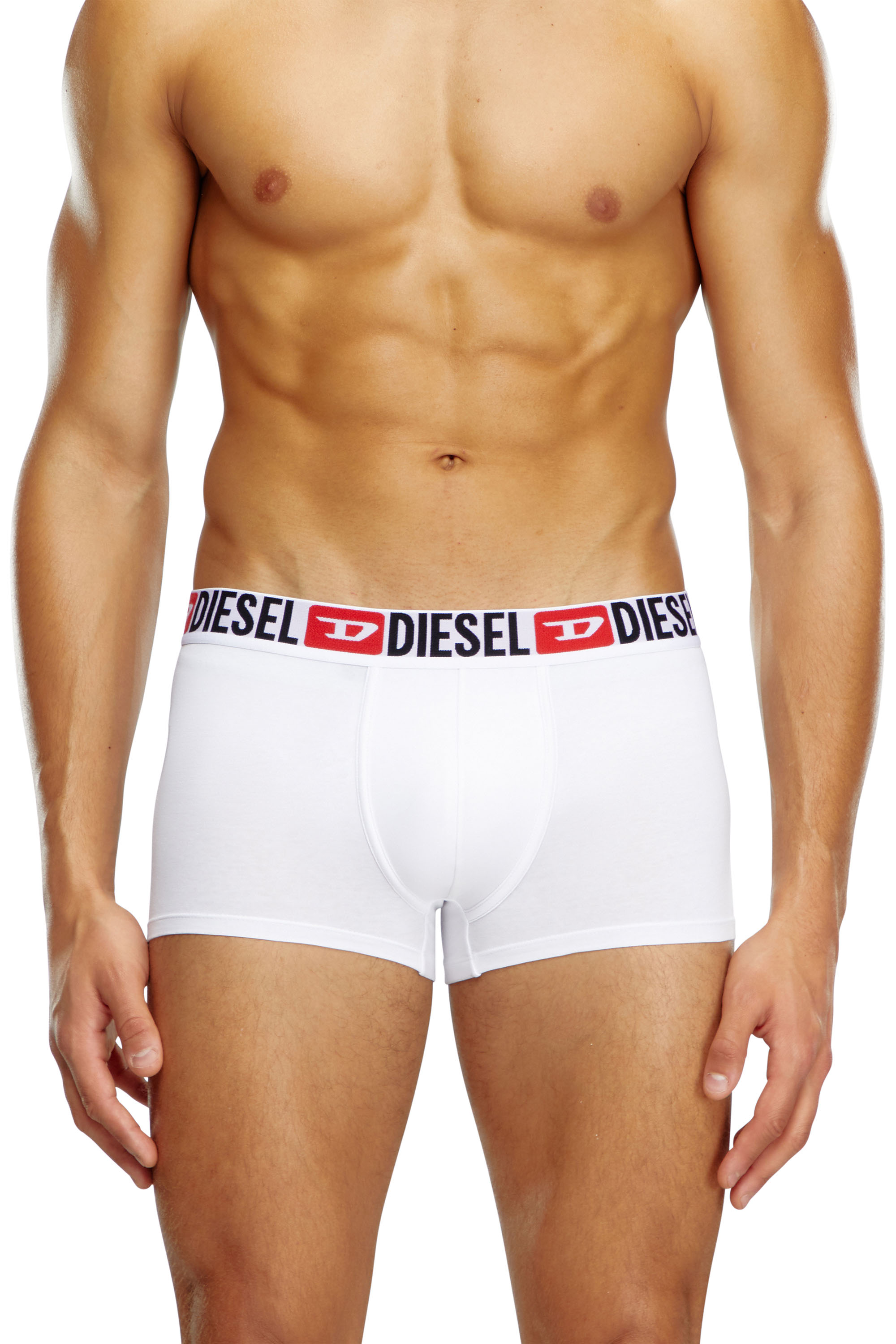 Diesel - UMBX-DAMIENTHREEPACK, Set de tres calzoncillos bóxer con logotipo en la cintura Hombre in Blanco - 2