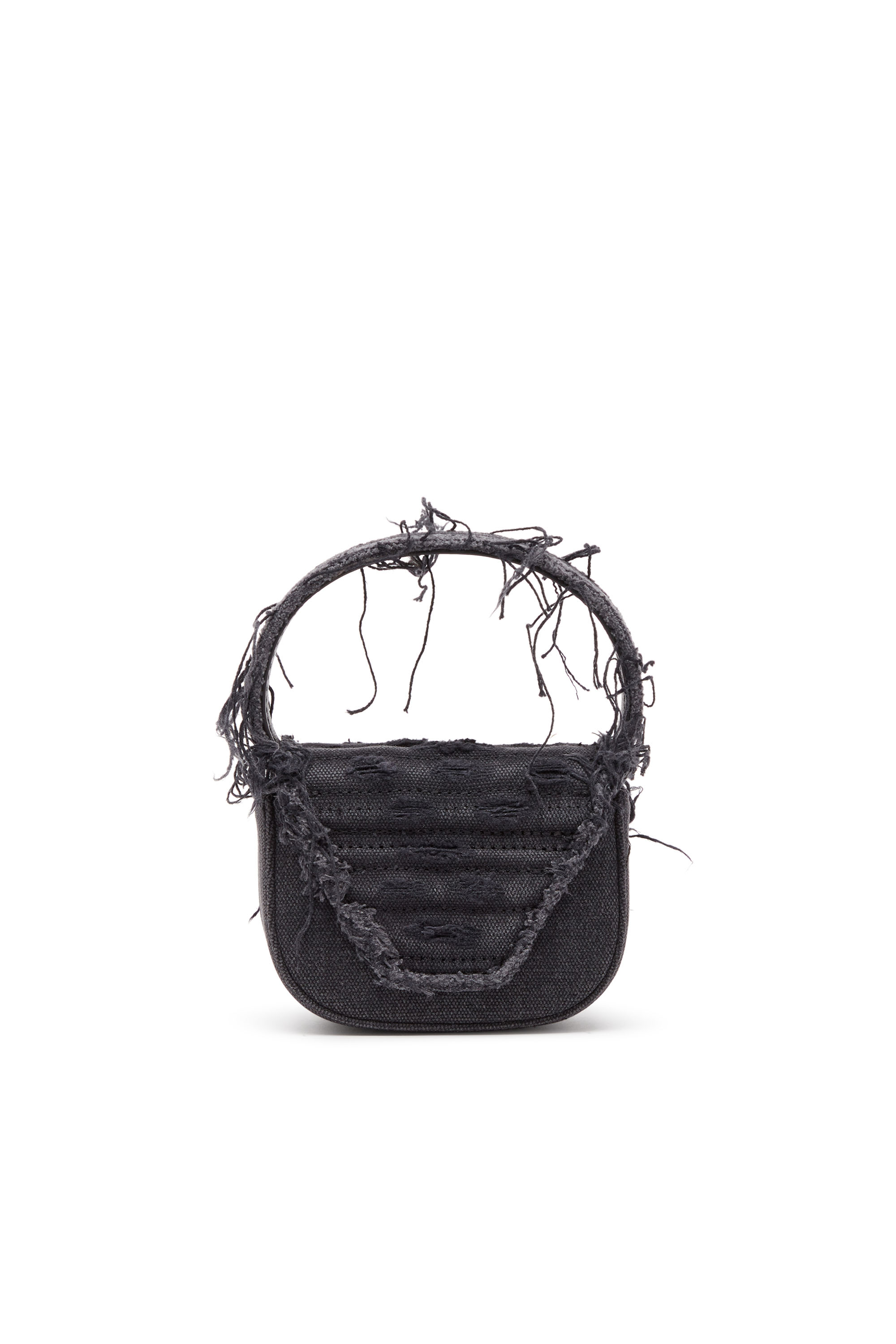 Diesel - 1DR XS, Woman's 1DR XS-Iconic mini bag in canvas and leather in Black - 2