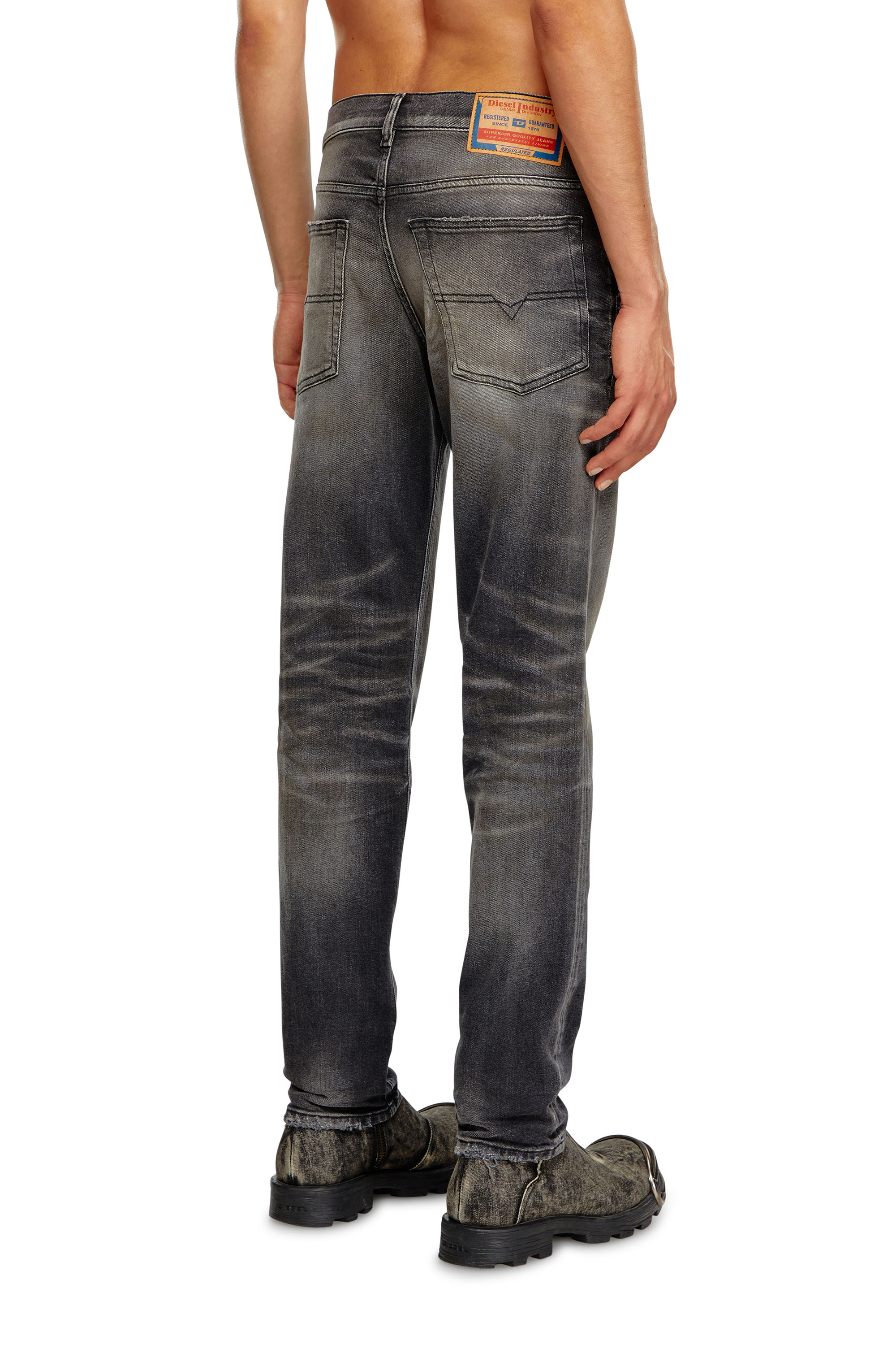 Diesel - Man's Regular Jeans 2023 D-Finitive 09K25, Black/Dark grey - 4