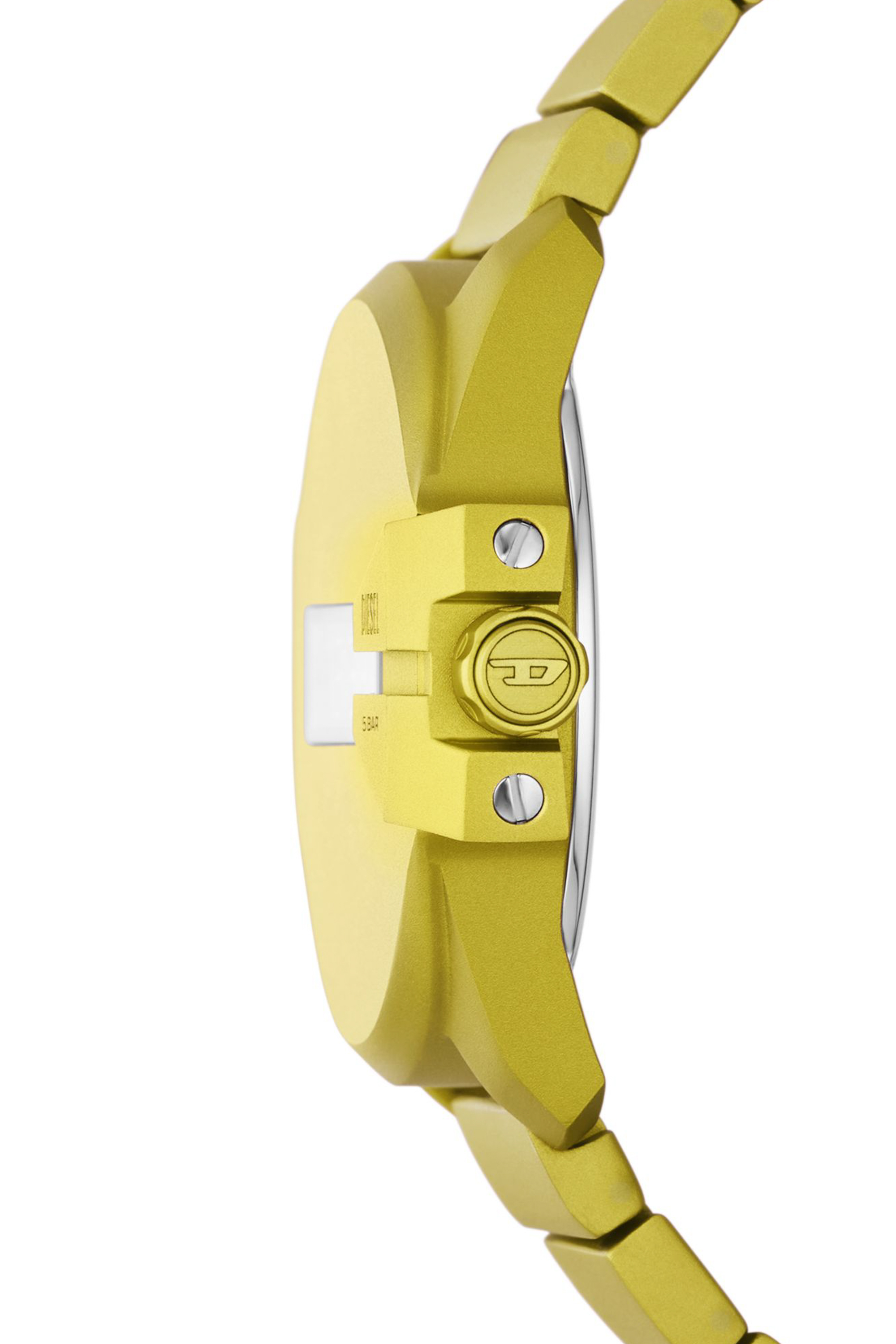 Diesel - DZ2207 WATCH, Man's Baby chief digital yellow aluminum watch in Yellow - 3