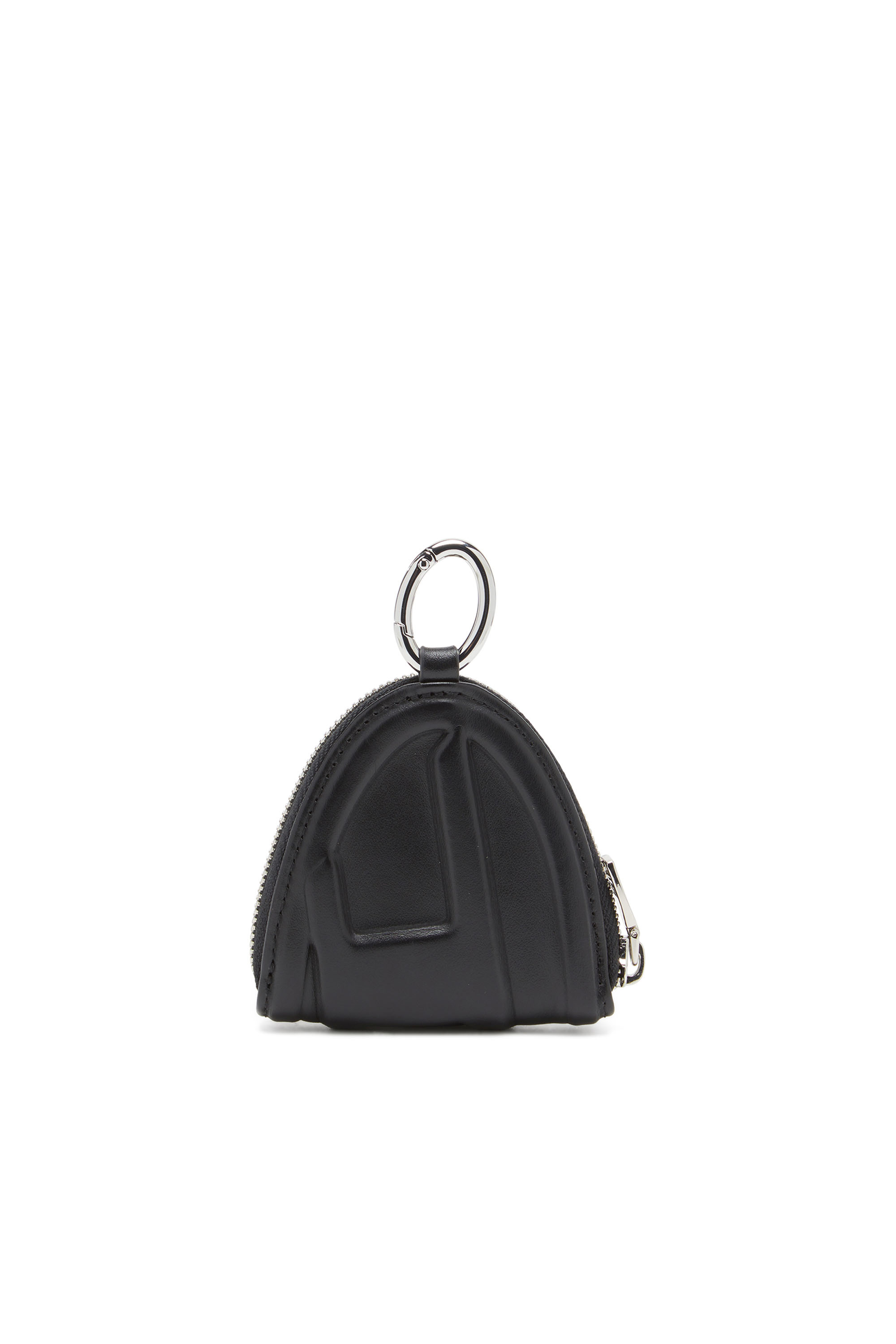 Diesel - 1DR-FOLD COIN PURSE ZIP, Cartera larga con cremallera y logotipo en relieve Mujer in Negro - 2