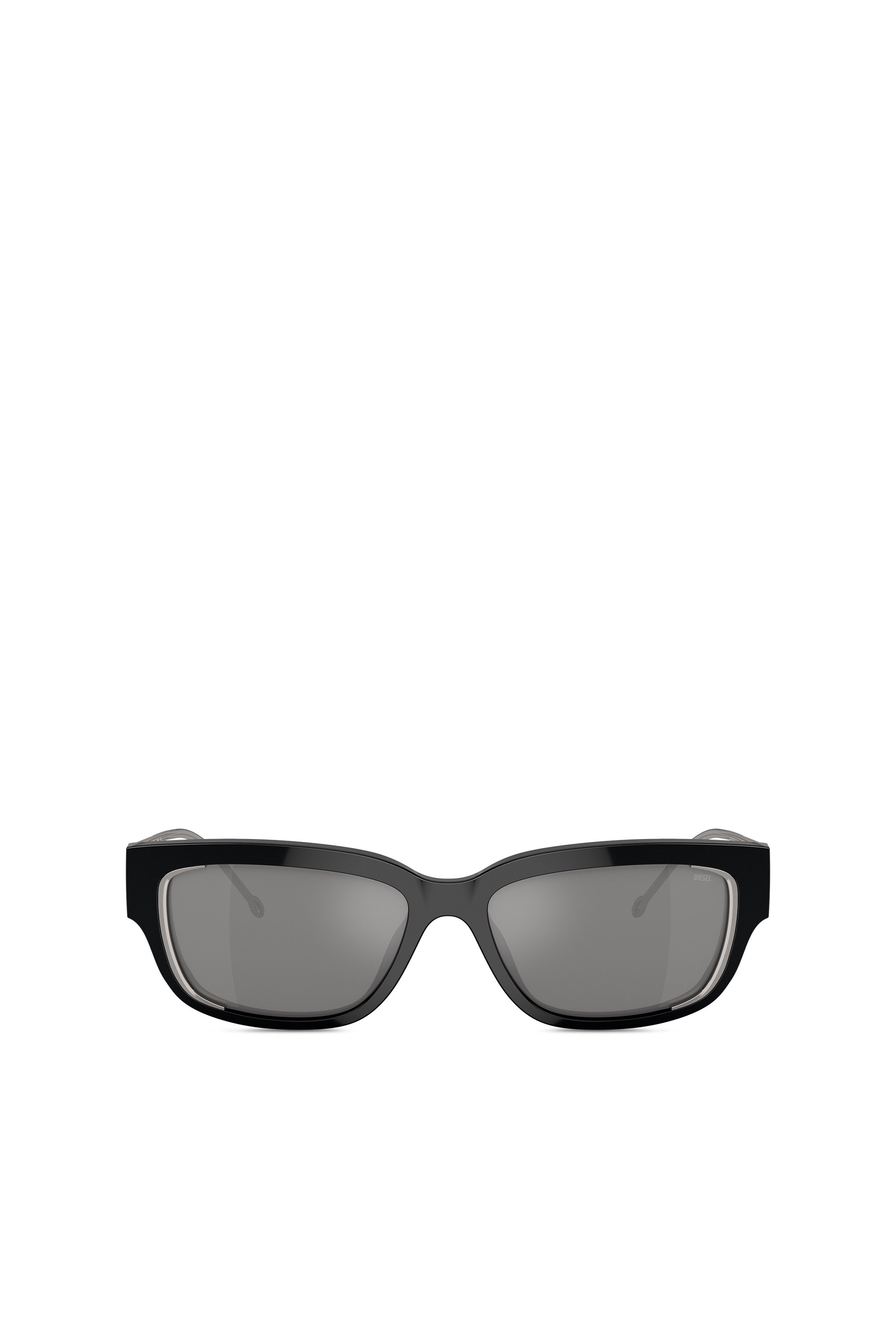 Diesel - 0DL2002, Unisex's Everyday style sunglasses in Black/Flash mirror - 1