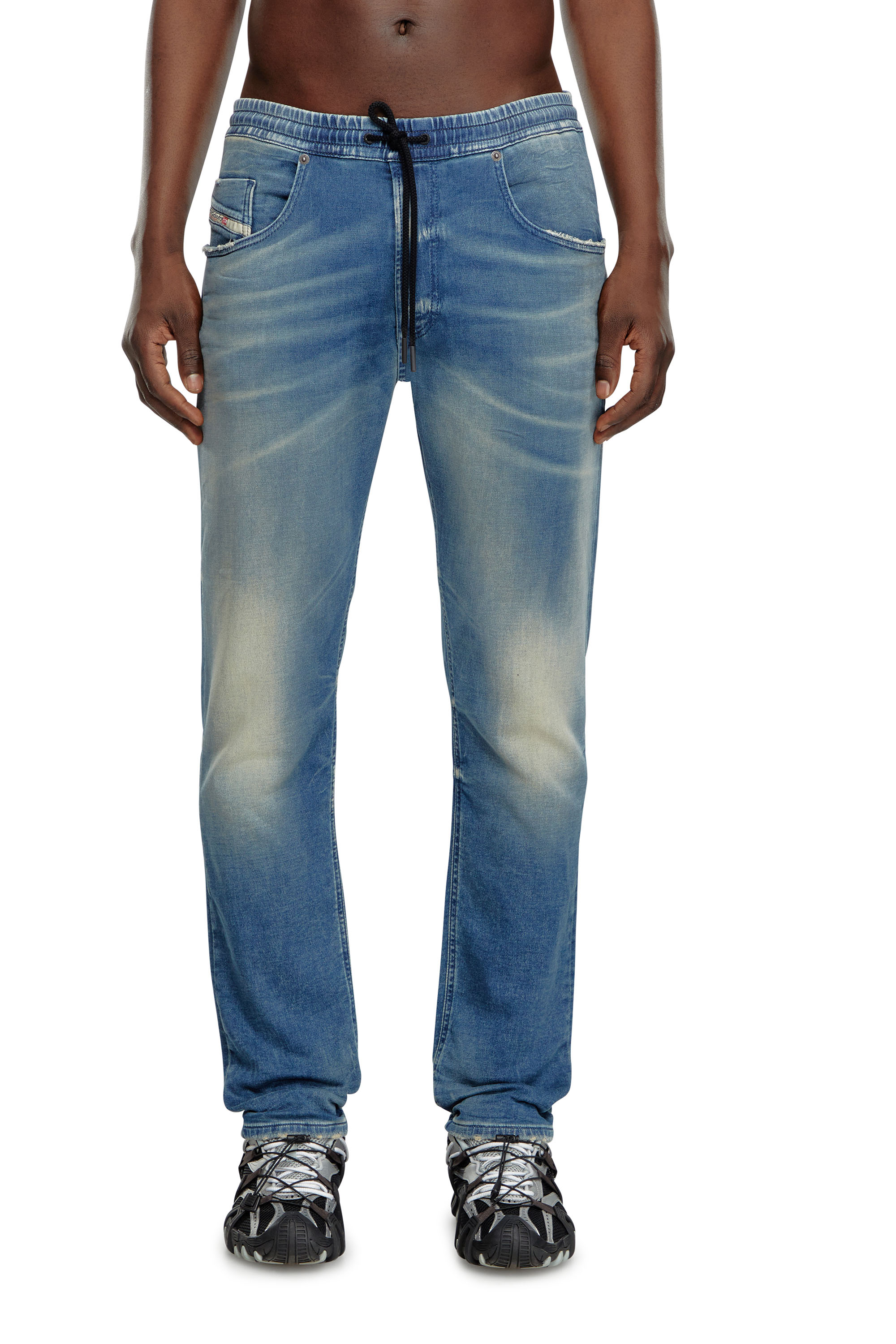 Diesel - Regular 2030 D-Krooley Joggjeans® 068MG Hombre, Azul medio - 1