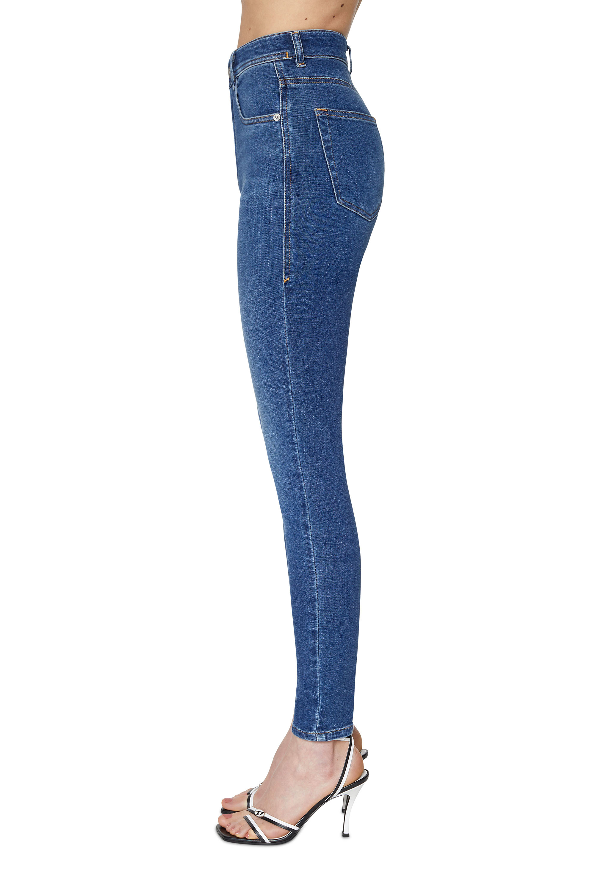 Diesel - Super skinny Jeans 1984 Slandy-High 09C21, Woman's Super Skinny Jeans - 1984 Slandy-High in Medium blue - 7