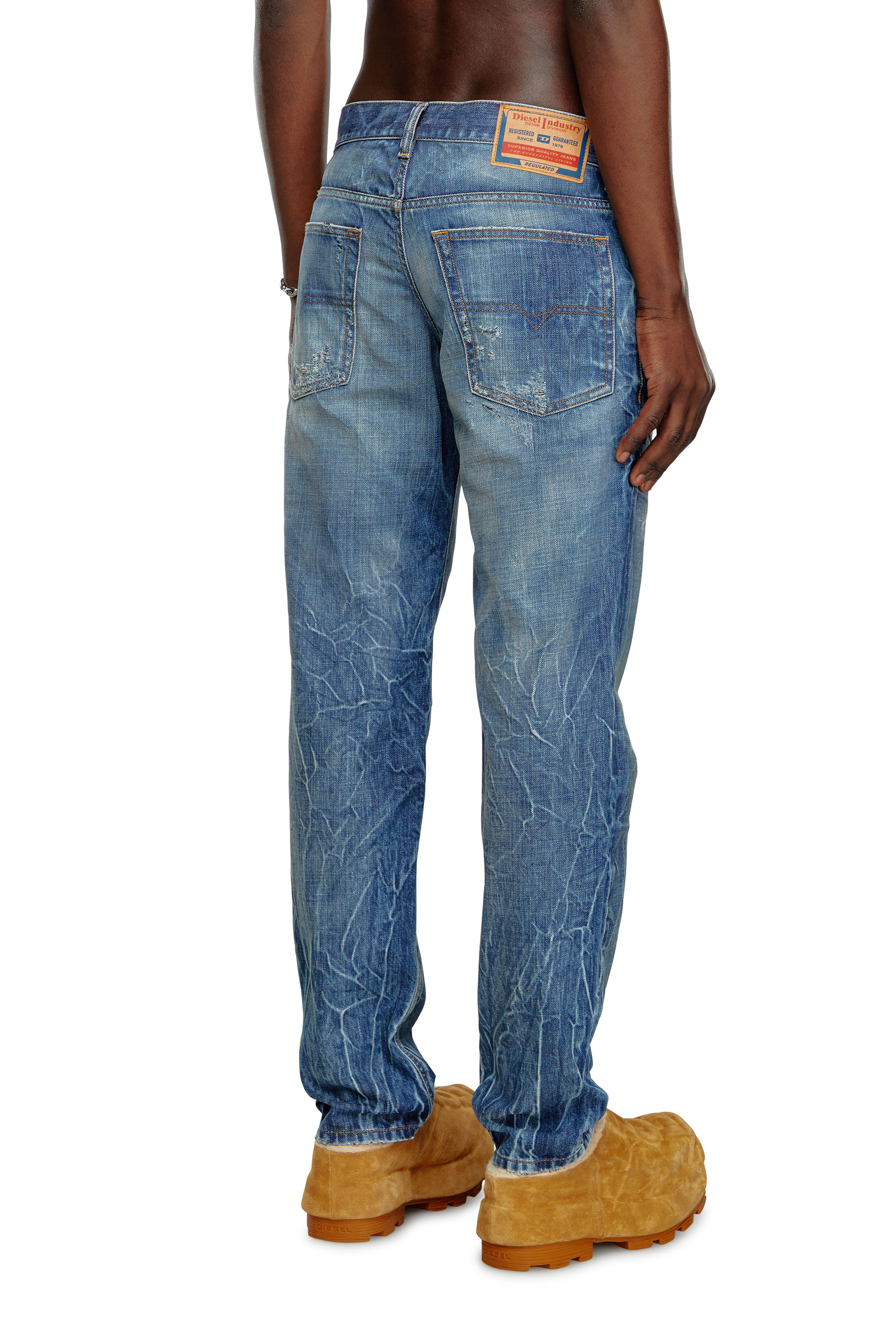 Diesel - Regular Jeans 2023 D-Finitive 09K37 Hombre, Azul medio - 4